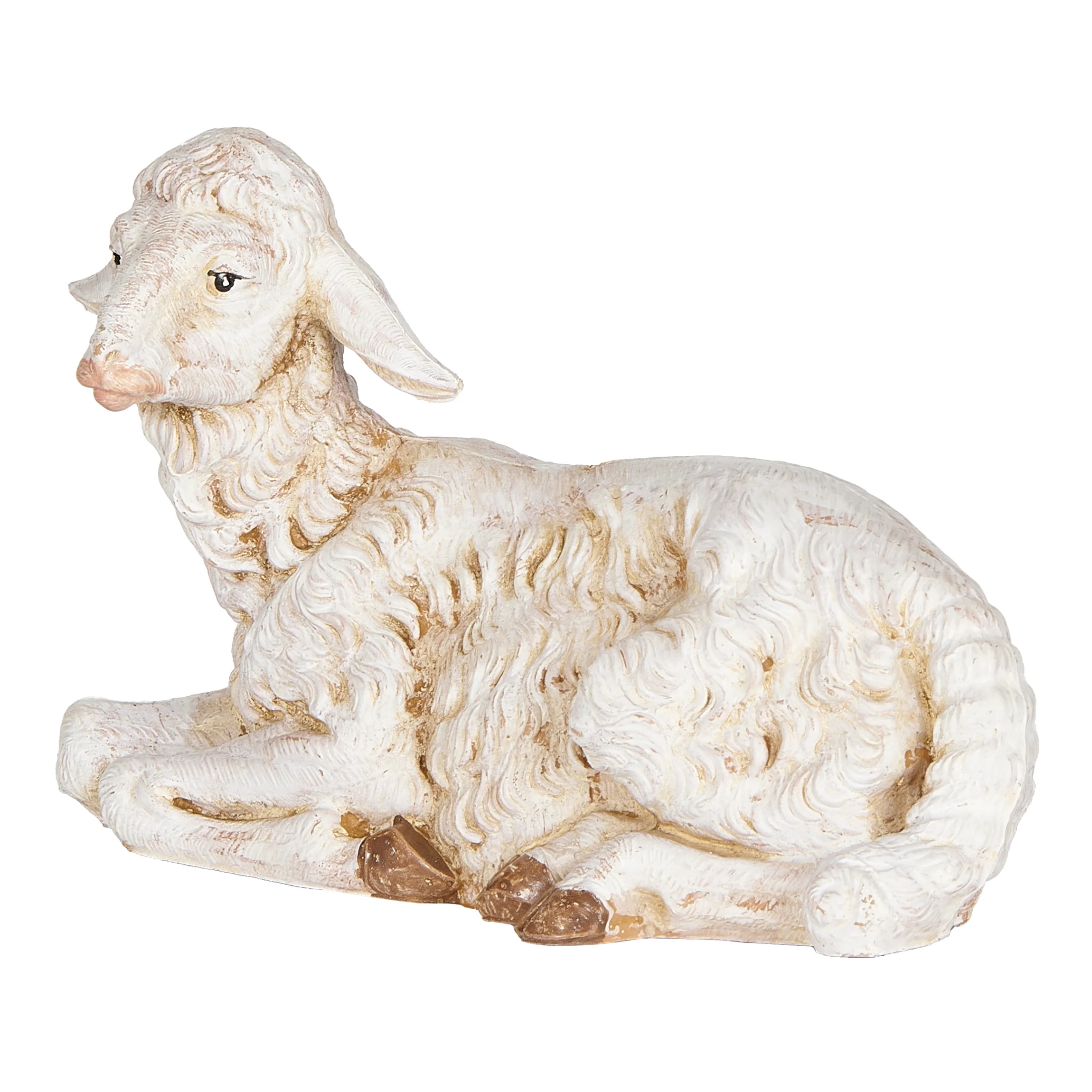 Fontanini Seated White Sheep - 12" Scale - Image 2