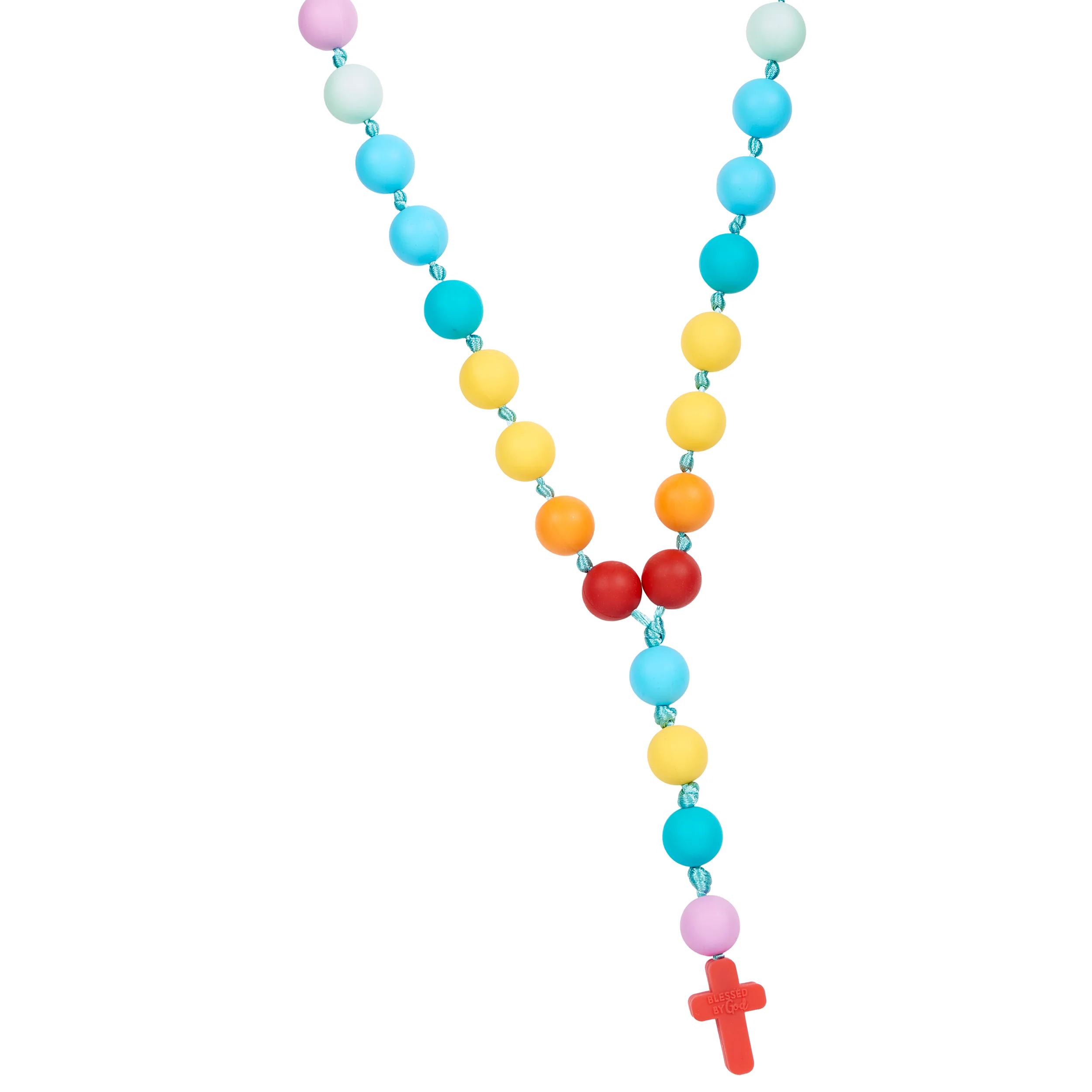 Blessed By God Silicone Rosary Necklace Teether - Image 5