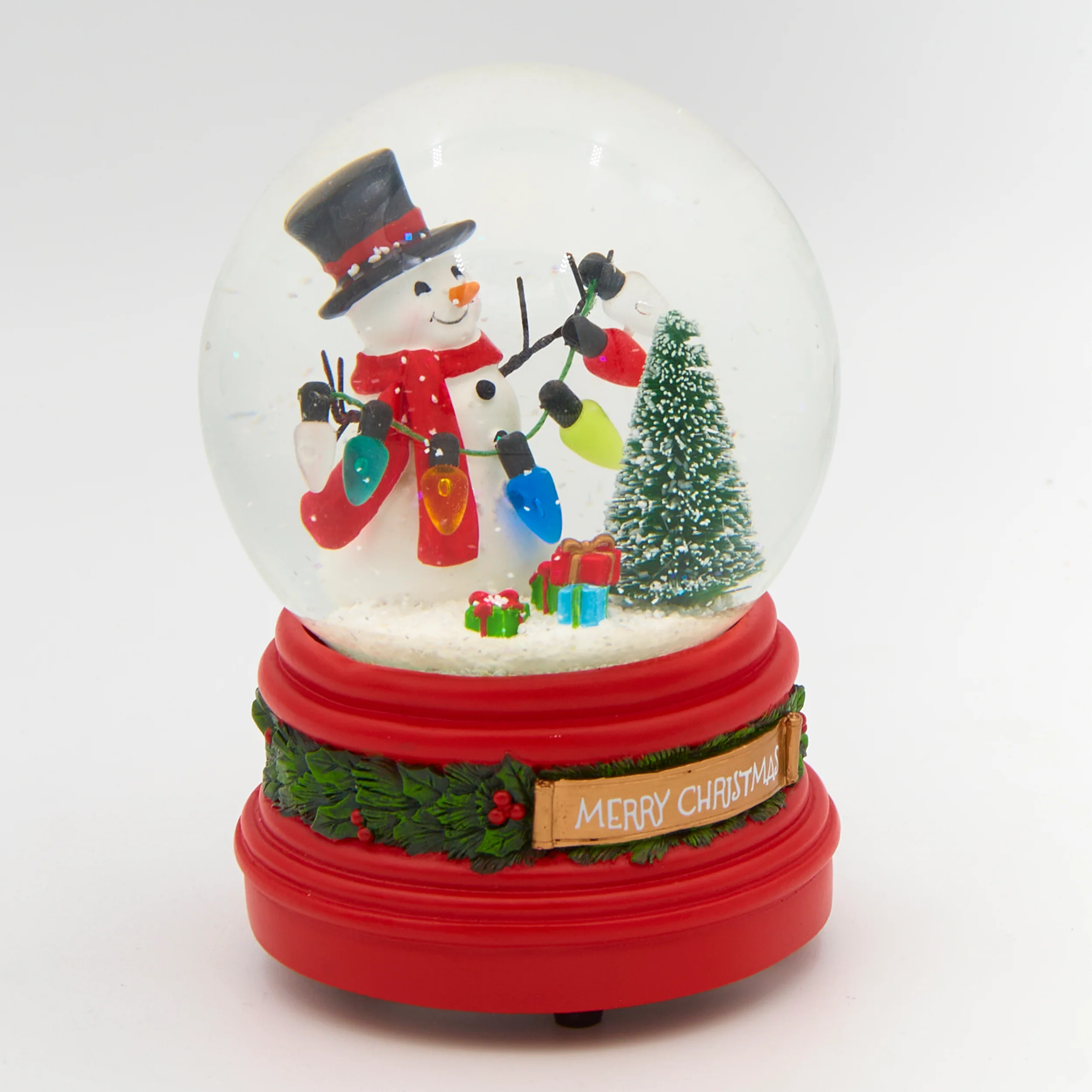 Glitterdome Musical Snowman with String Lights – "Jingle Bells" Tune - Image 2