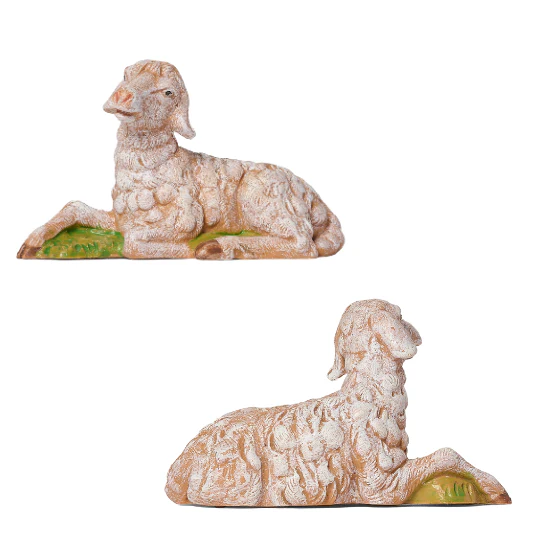Fontanini White Sheep Family - 5" Scale - Image 3