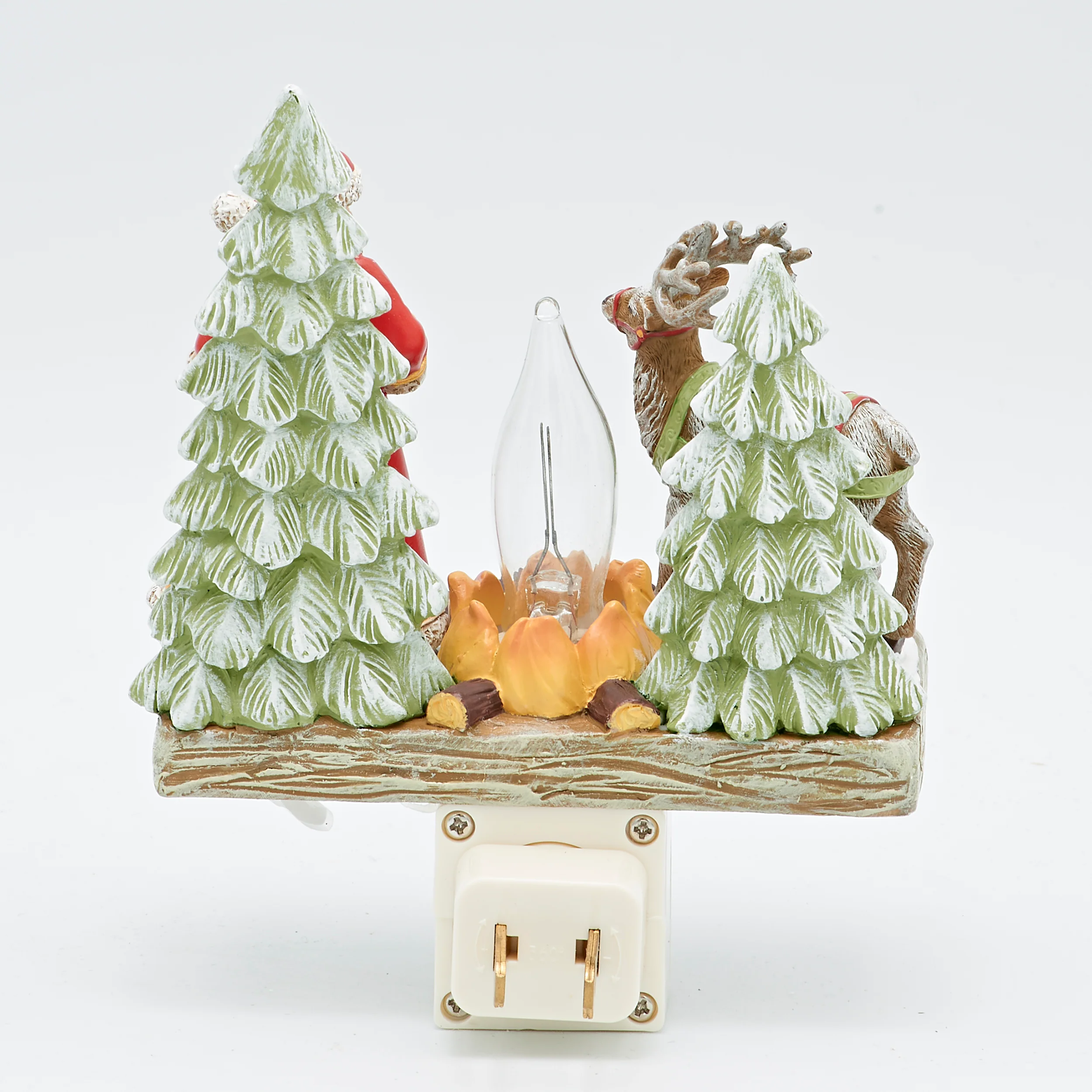 Roman Lights Flickering Flame Santa & Reindeer Night-Light - Image 4