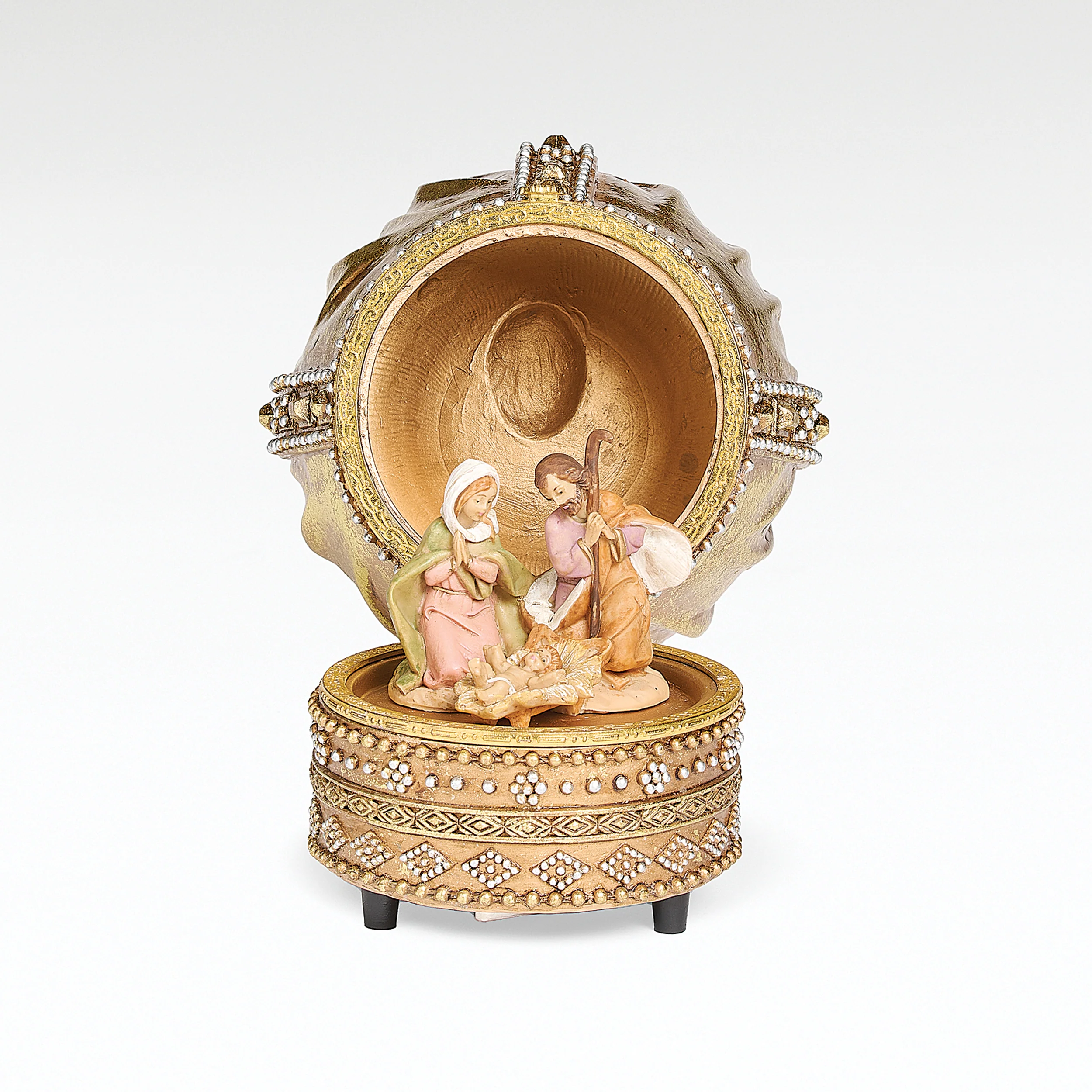 Fontanini Holy Family Crown Musical - "O Holy Night" Tune
