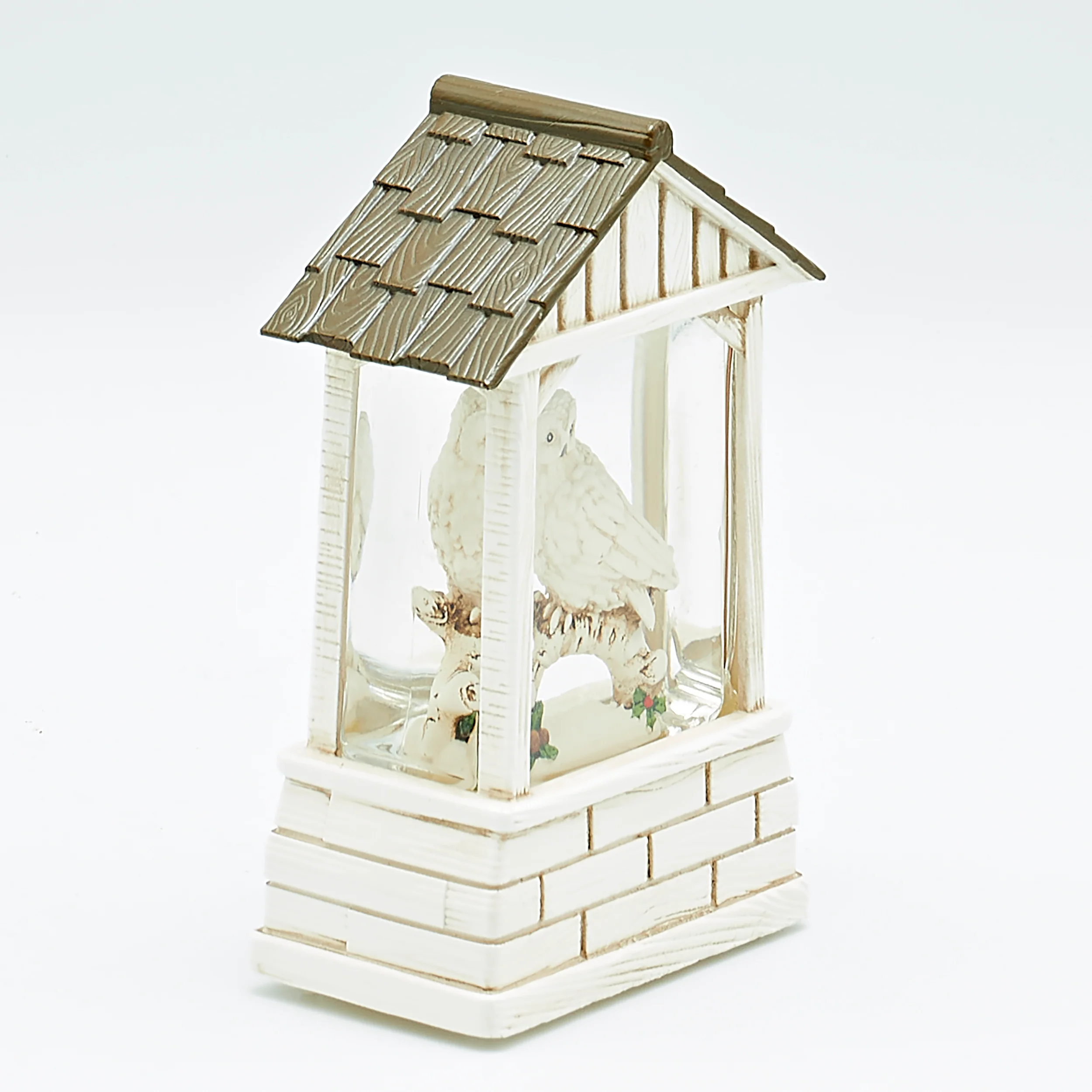 Lighted Barn with Owl & Holly – Shimmering Merry Lites - Image 2