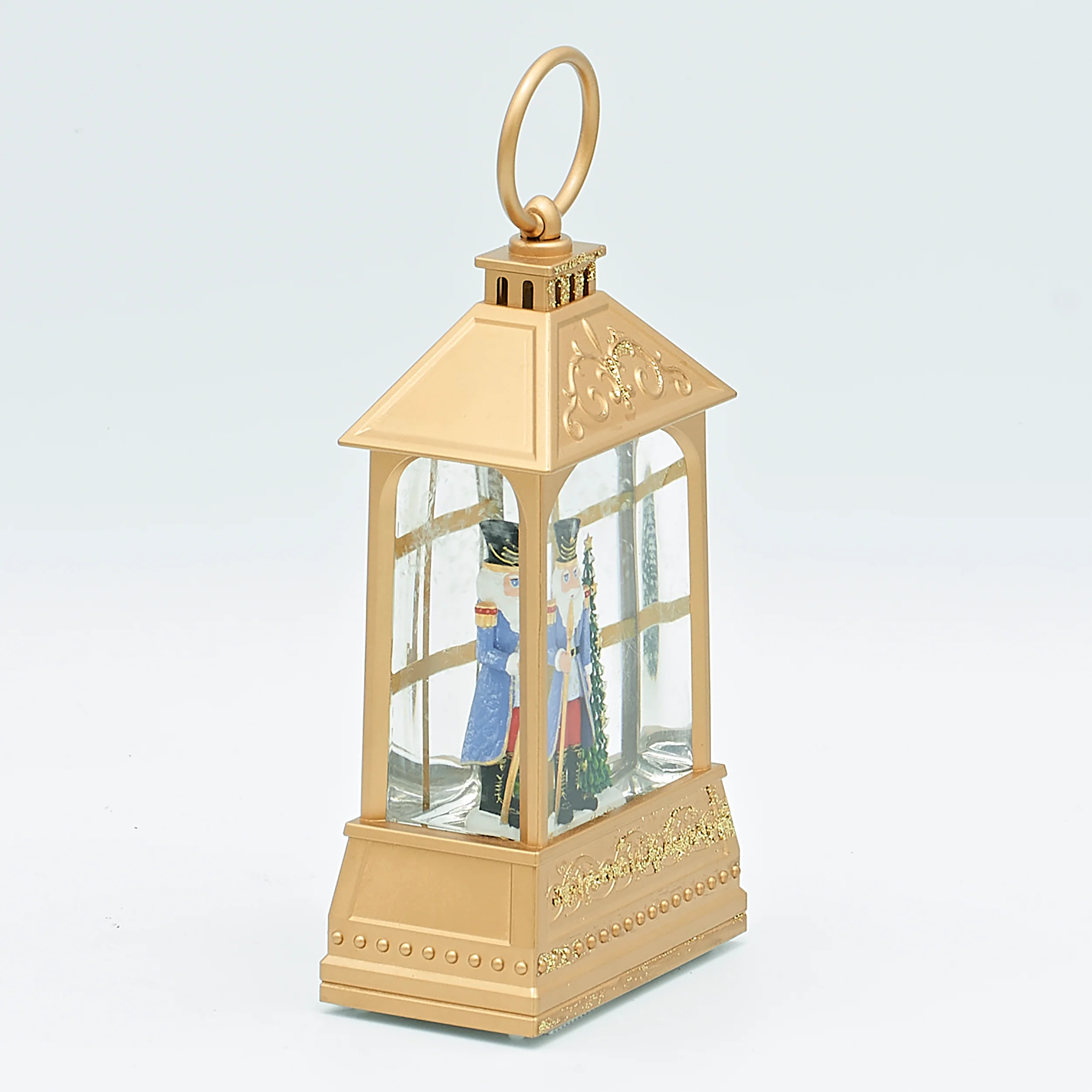 Lighted Nutcracker Gold Lantern – Shimmering Merry Lites - Image 2