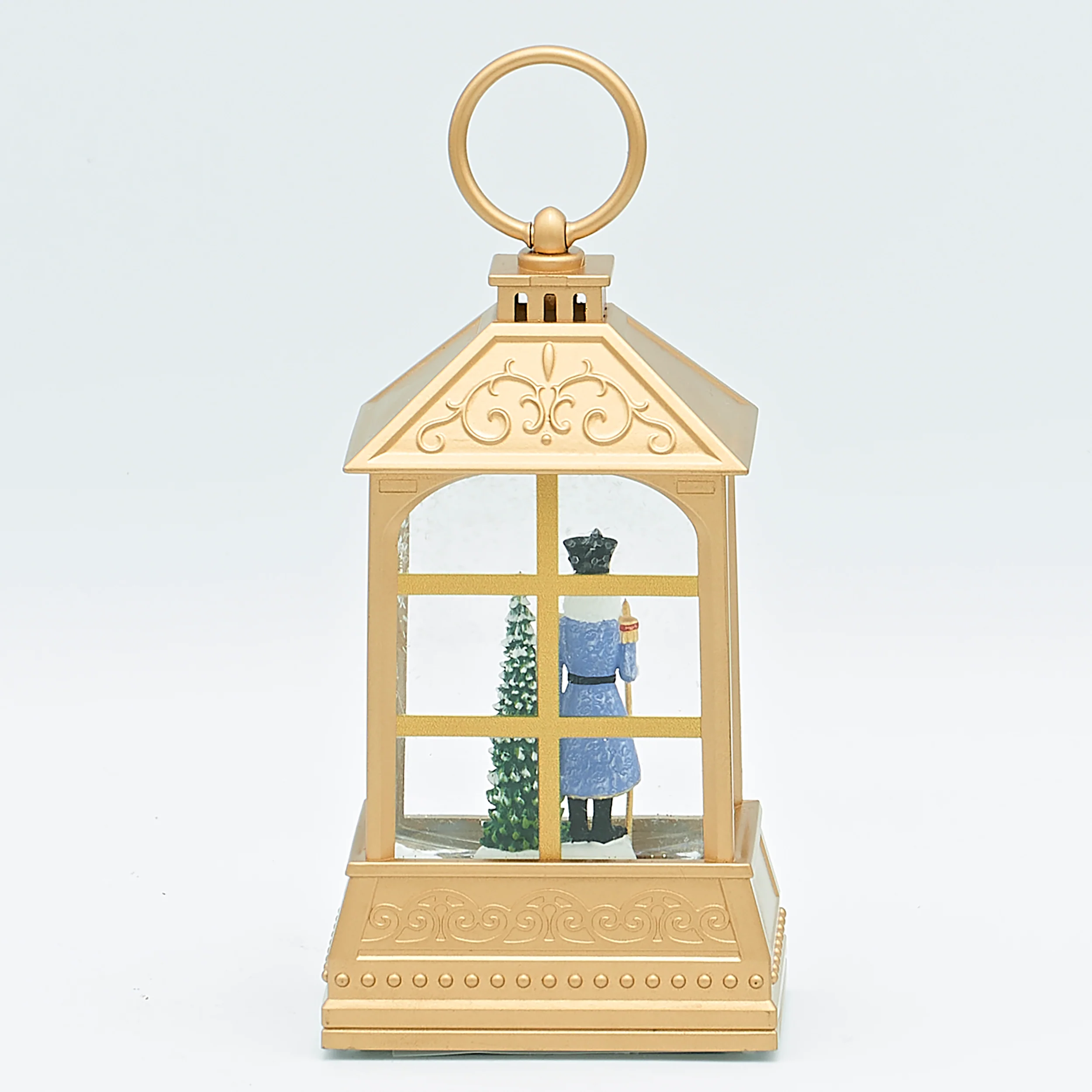 Lighted Nutcracker Gold Lantern – Shimmering Merry Lites - Image 3