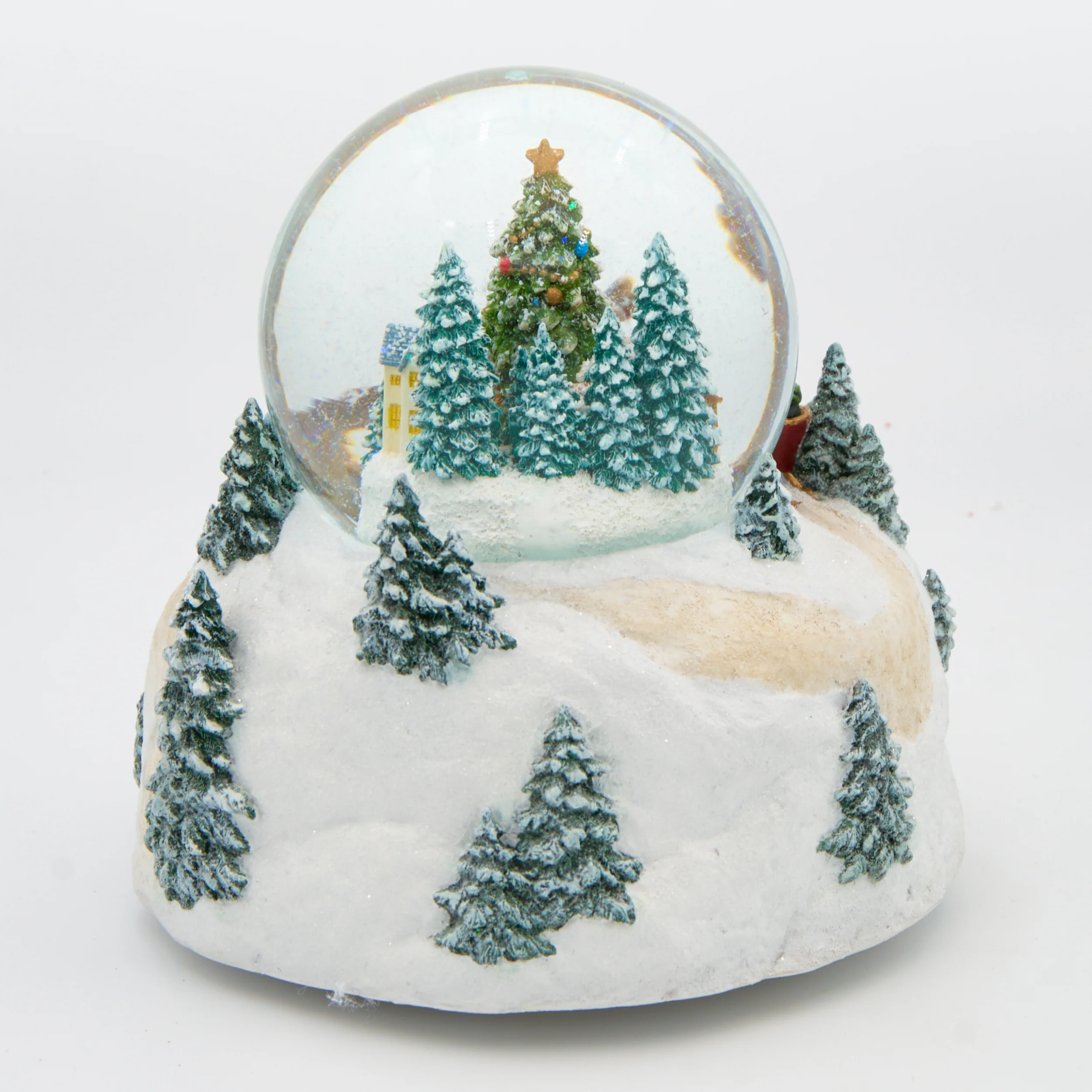 Glitterdome Musical Rotating Kids in Village – "Jingle Bells" Tune - Image 3