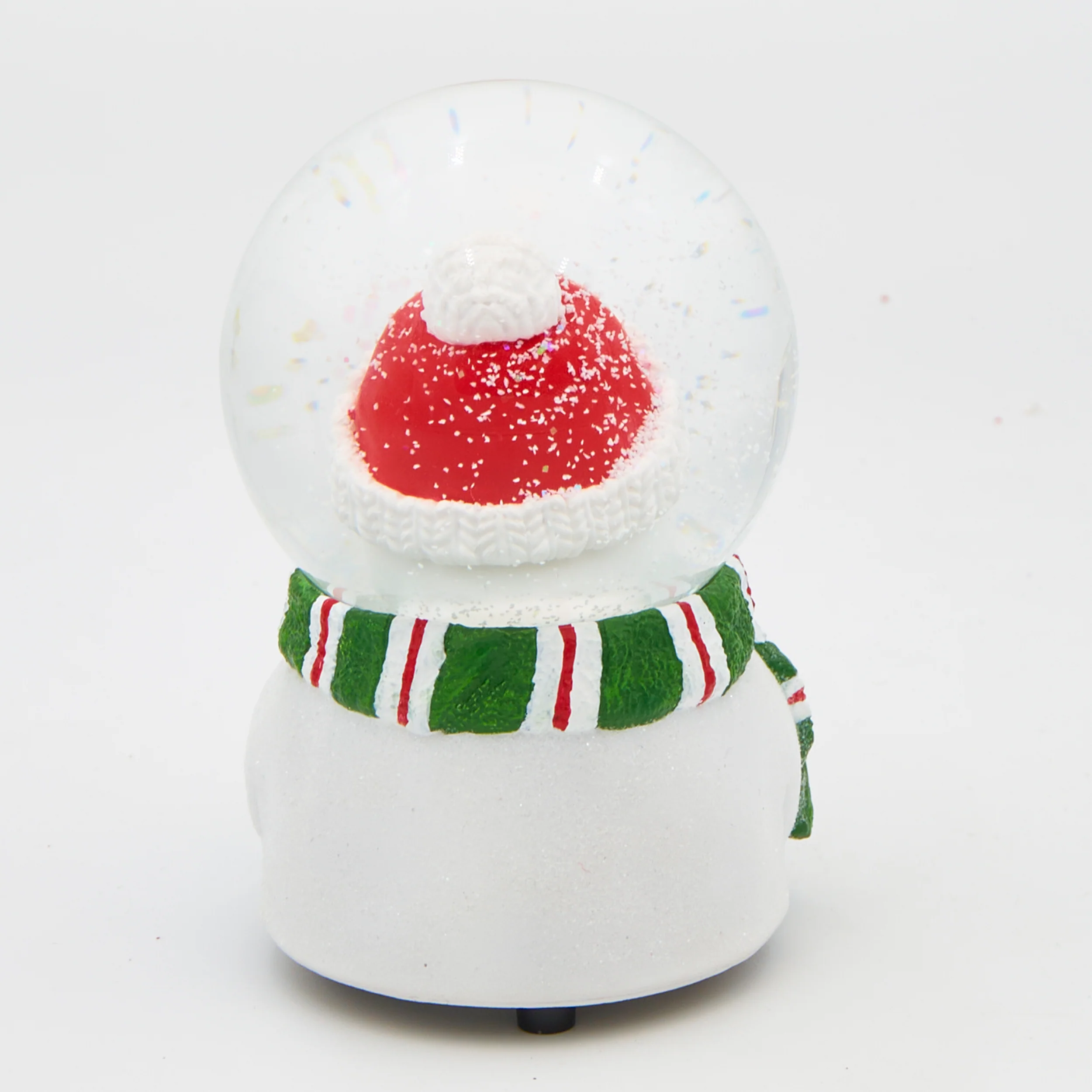 Glitterdome Musical Snowman Holding Cardinal  - "The First Noel" Tune - Image 3