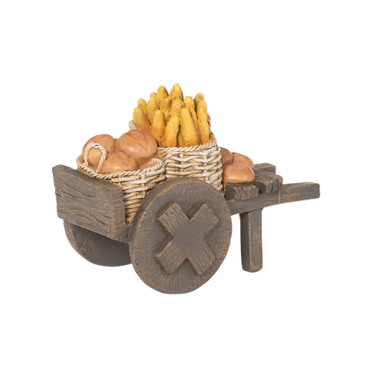 Fontanini Bread Cart – 5" Scale - Image 3