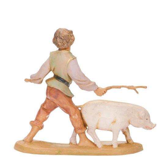 Fontanini Clement the Boy with Pig - 5" Scale - Image 4