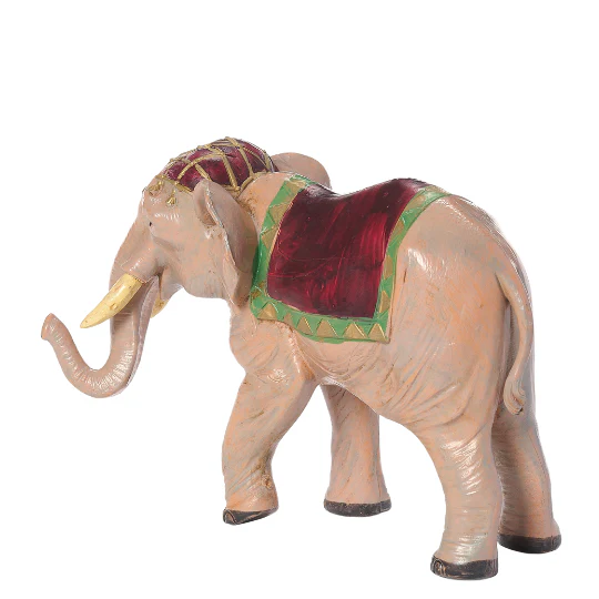 Fontanini Elephant with Saddle Blanket - 5" Scale - Image 2