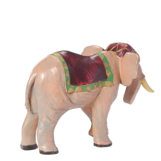 Fontanini Elephant with Saddle Blanket - 5" Scale - Image 3