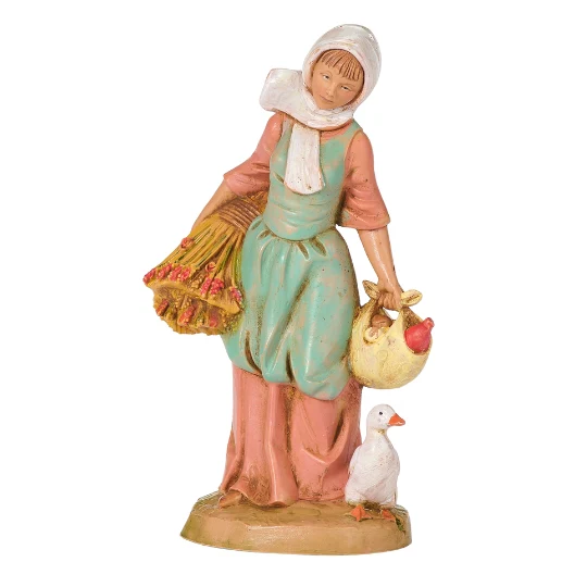 Fontanini Hannah the Farmer - 5" Scale
