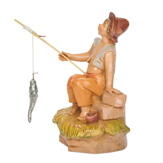 Fontanini Jada the Fishing Boy - 5" Scale - Image 2
