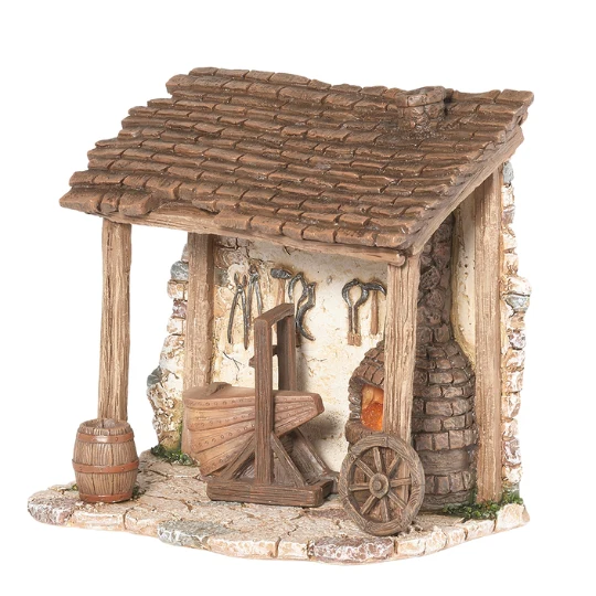 Fontanini Lighted Blacksmith Shop - 5" Scale - Image 3