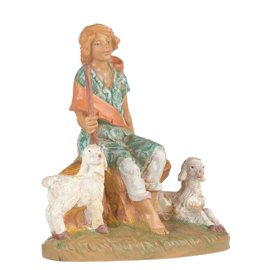 Fontanini Peter the Boy Shepherd - 5" Scale - Image 4