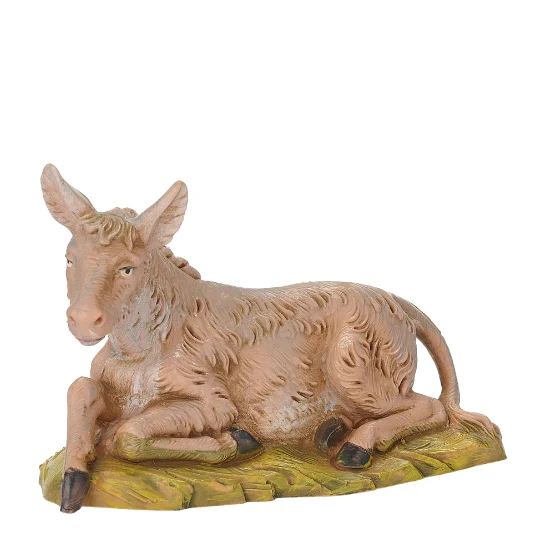 Fontanini Seated Donkey – 5" Scale - Image 3