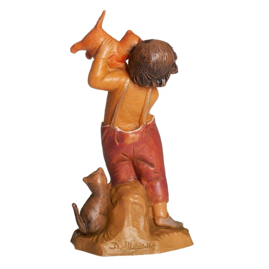 Fontanini Seth the Boy with Cats - 5" Scale - Image 3