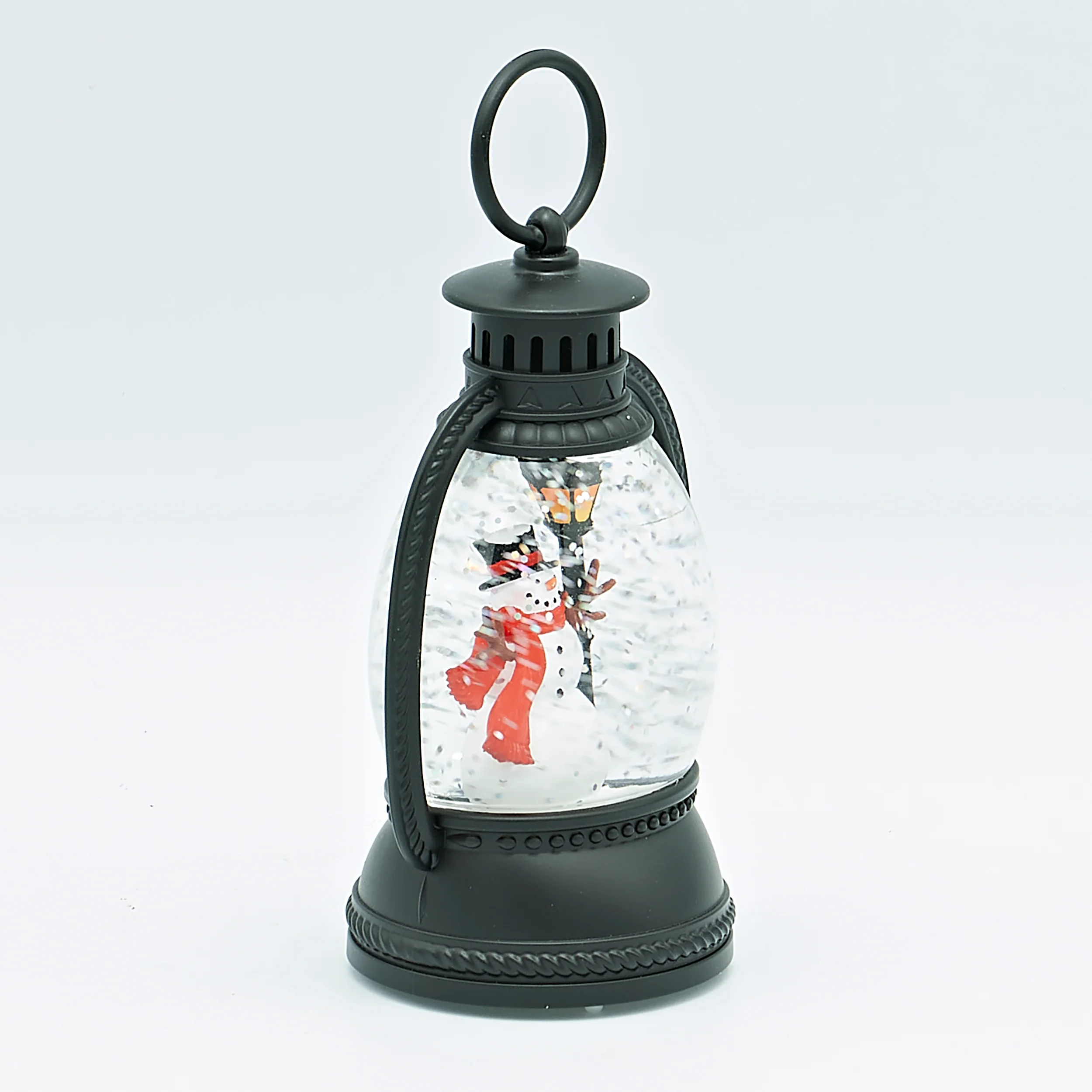 Lighted Snowman Lantern – Shimmering Merry Lites - Image 2