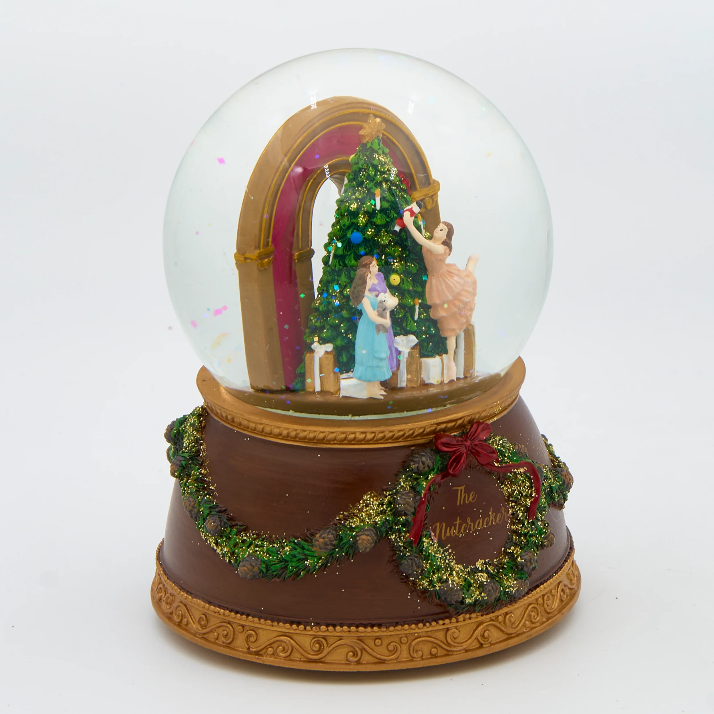 Glitterdome Musical Nutcracker with Wood Base – "The Nutcracker Suite" Tune - Image 2