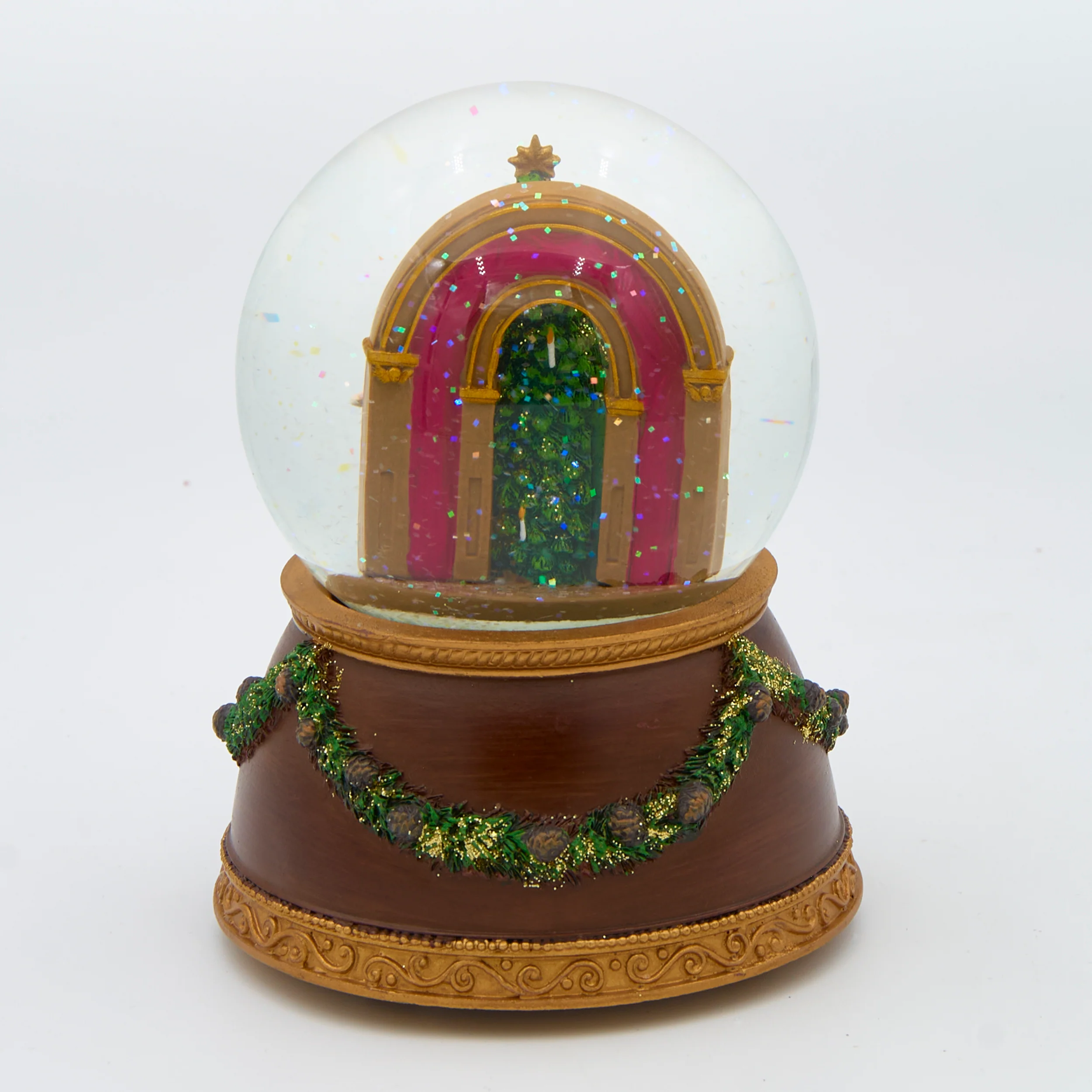Glitterdome Musical Nutcracker with Wood Base – "The Nutcracker Suite" Tune - Image 3