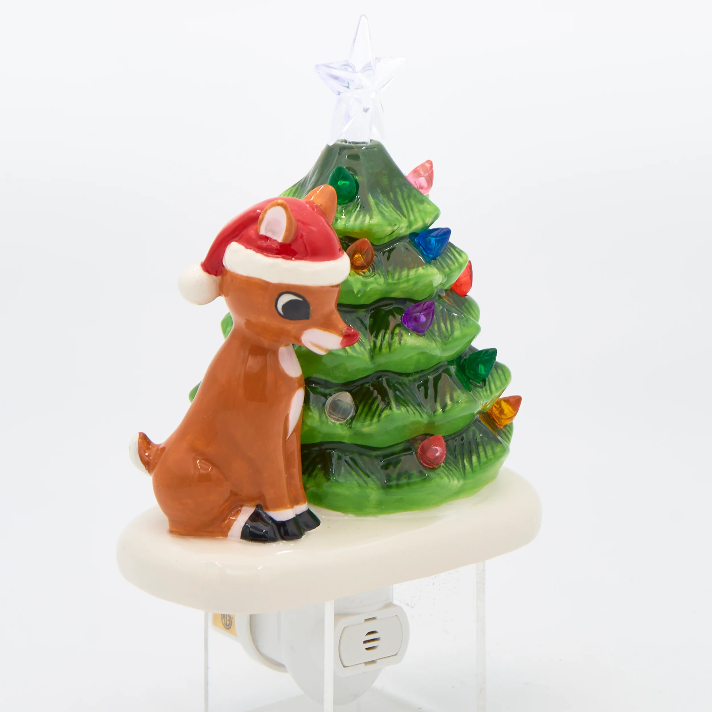 Rudolph with Vintage Christmas Tree Night-Light - Image 2