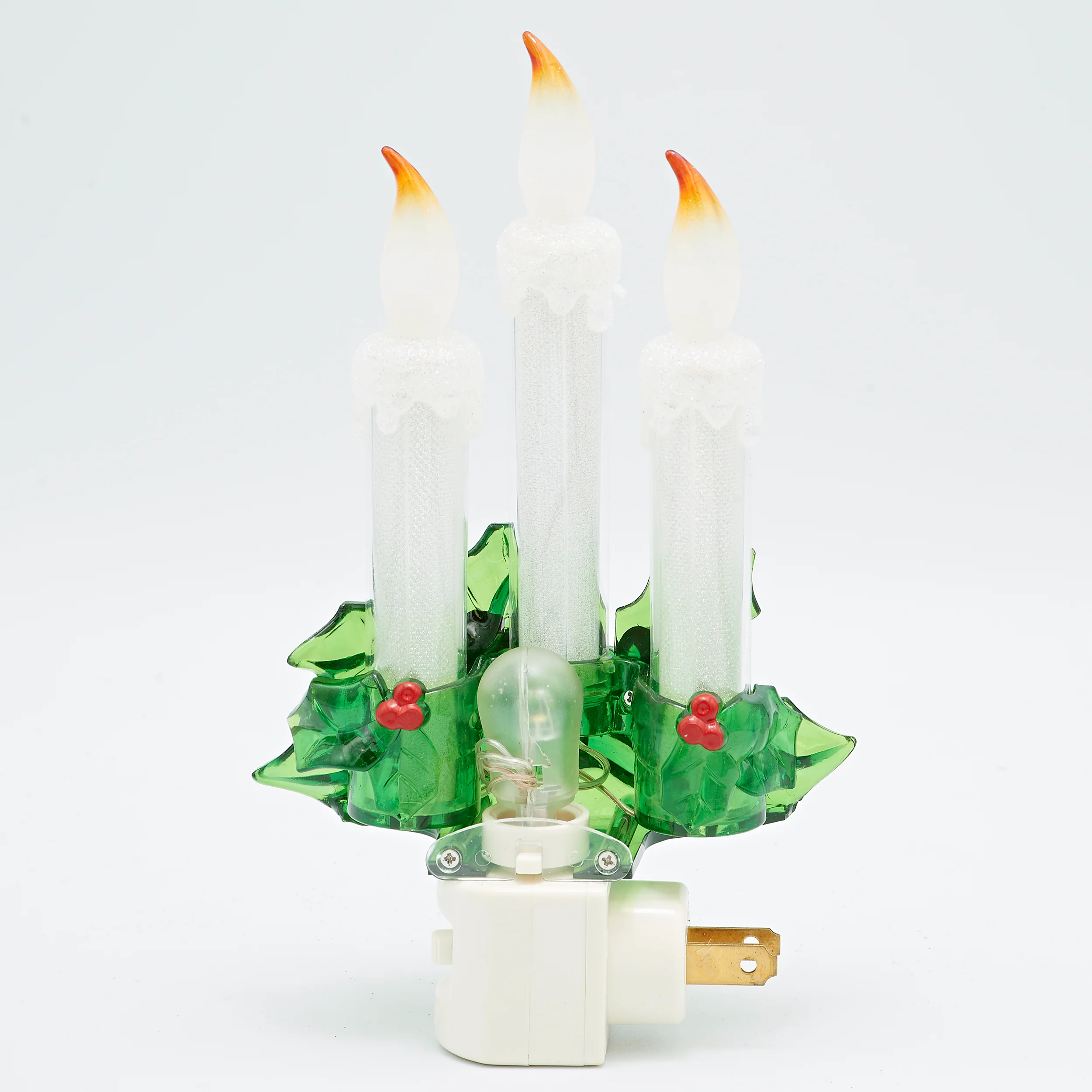Roman Lights Triple Candle with Holly Night-Light - Image 3