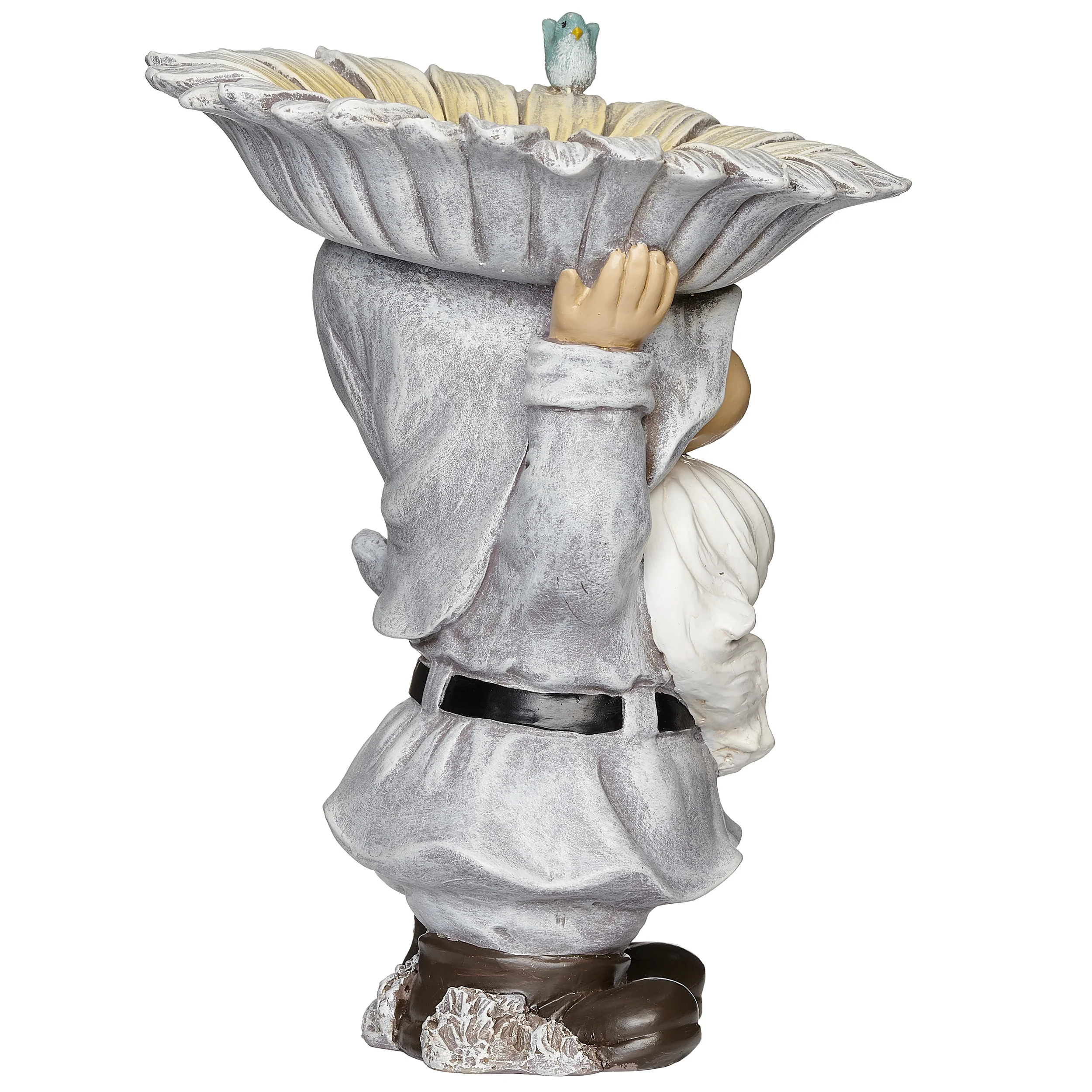 Whimsical Gnome Holding Sunflower Bird Feeder - Image 2