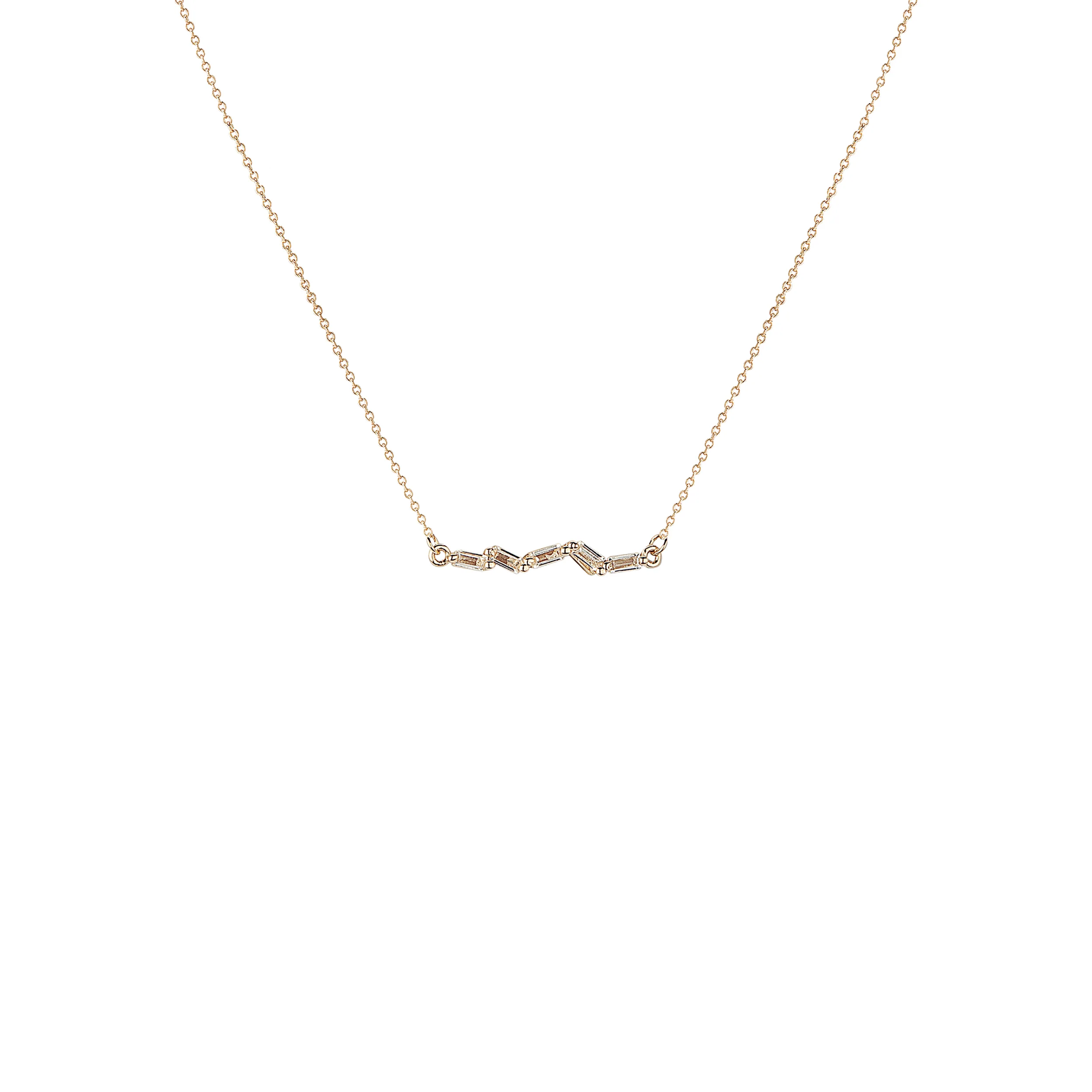 Alexa's Angels Beautifully Broken Necklace - Horizontal Baguette Cut - Image 4