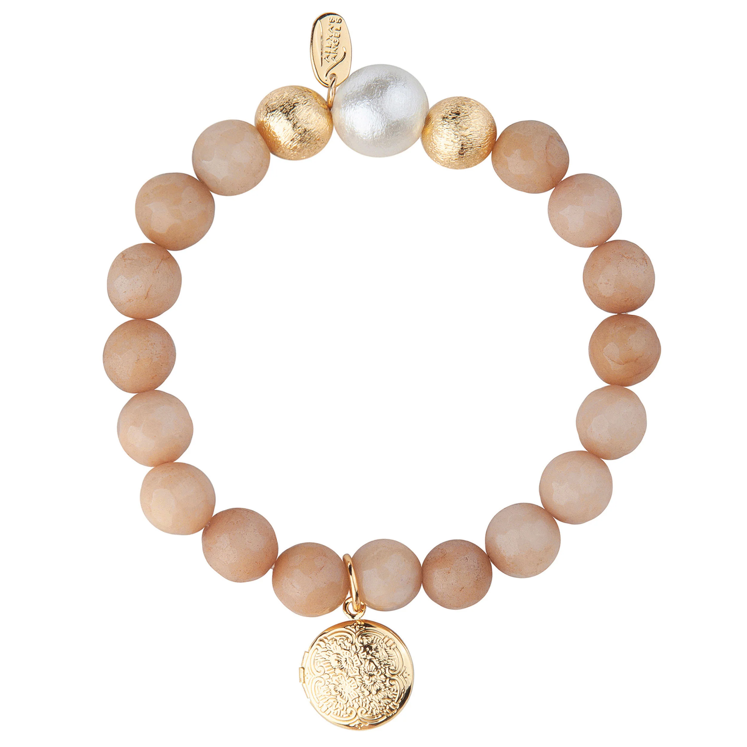 Alexa's Angels Cotton Pearl Prayer Box Bracelet