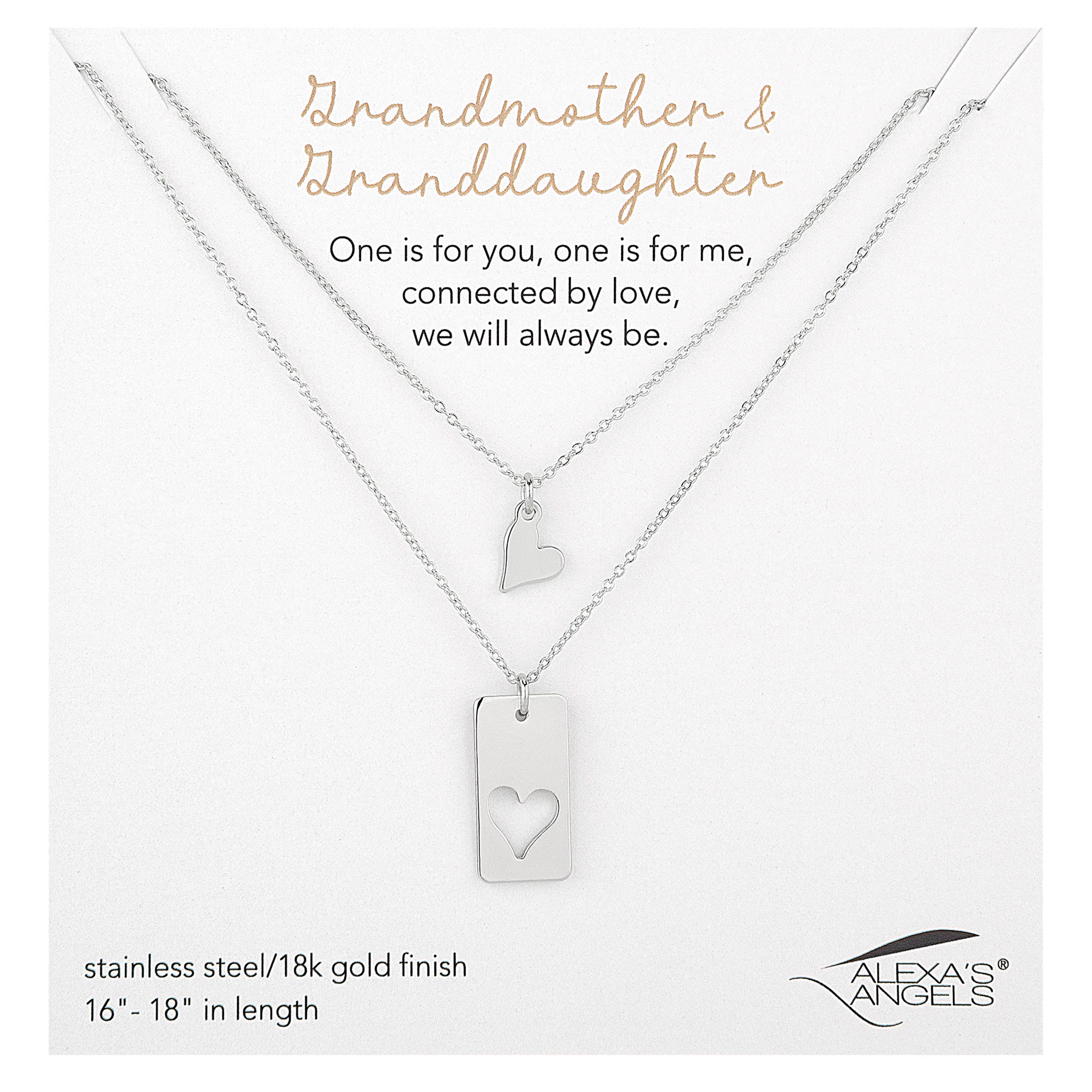 Alexa's Angels Grandmother & Granddaughter "One for You, One for Me" Necklace Set - Image 3