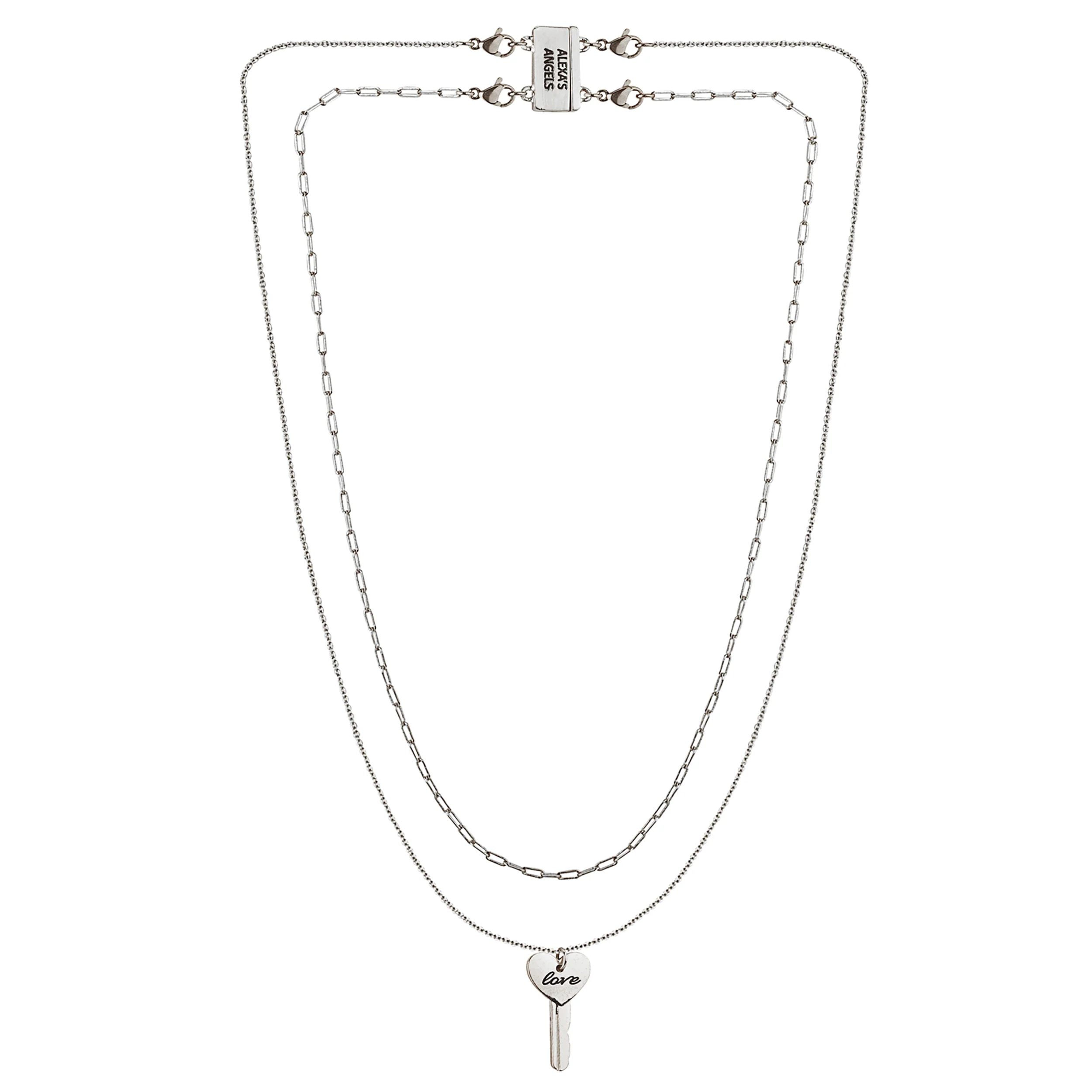 Alexa's Angels Two-in-One Love Key Necklace
