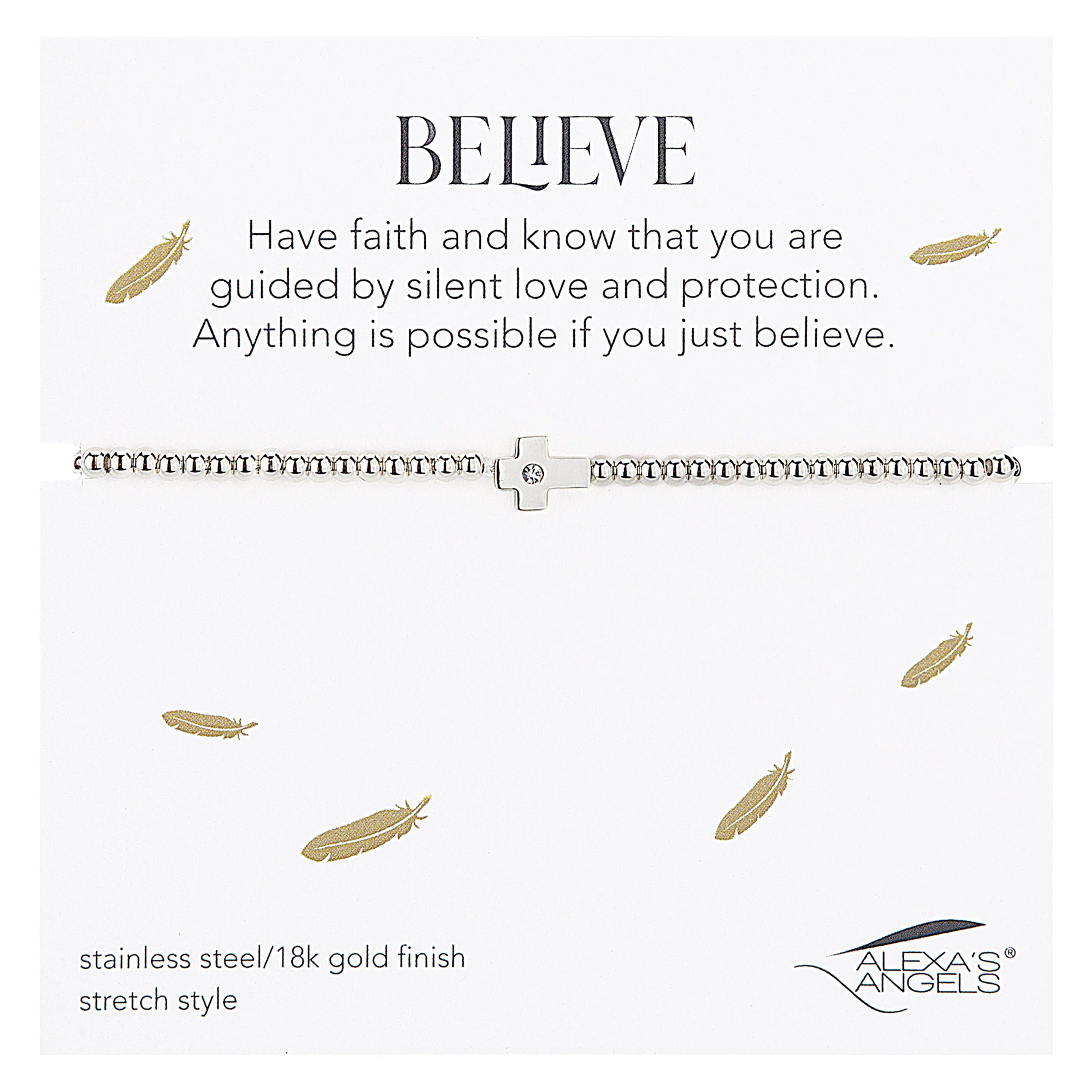 Alexa's Angels You Are An Angel Cross Bracelet - Image 3