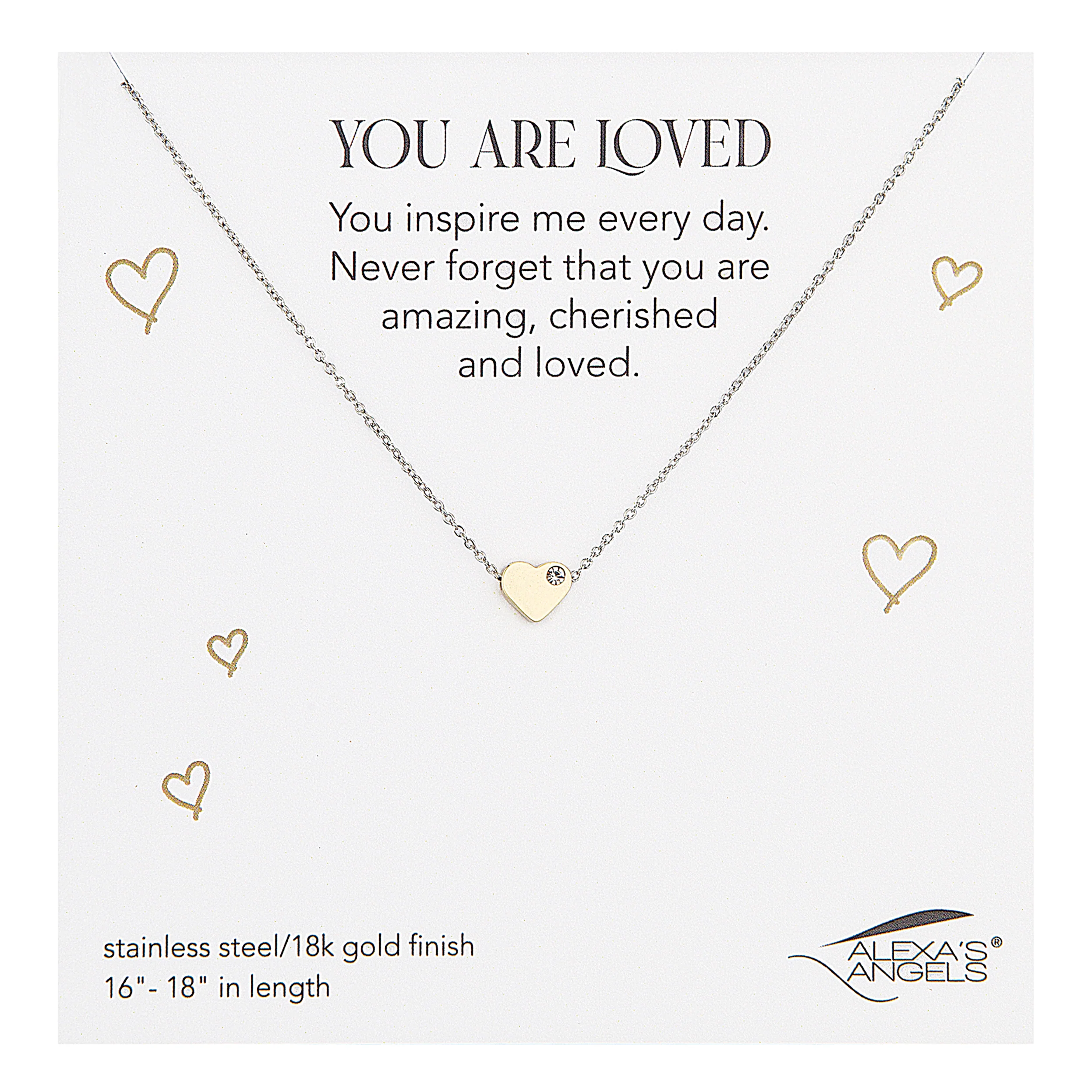 Alexa's Angels You Are An Angel Heart Necklace