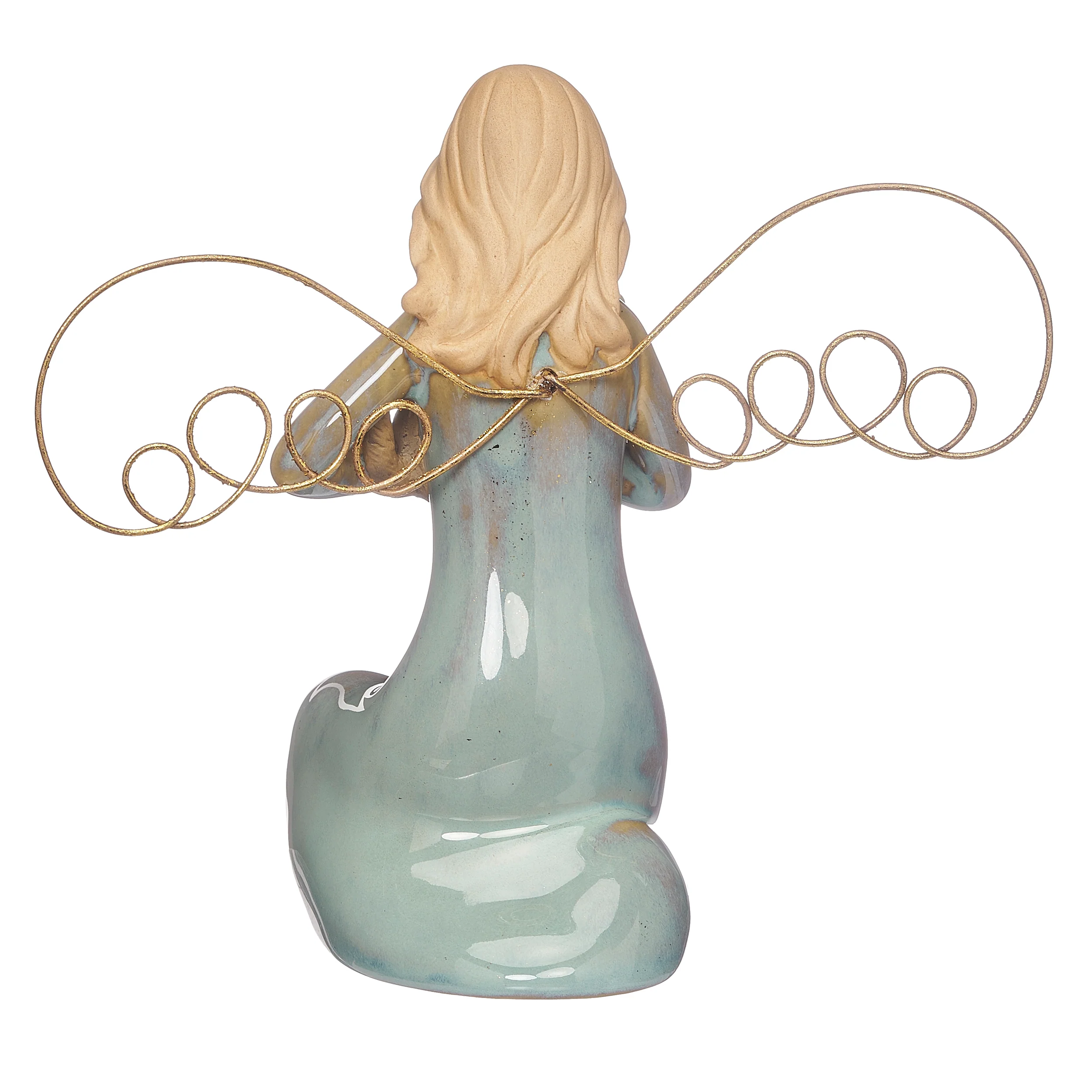 Angel Holding Cat Figure - Image 3