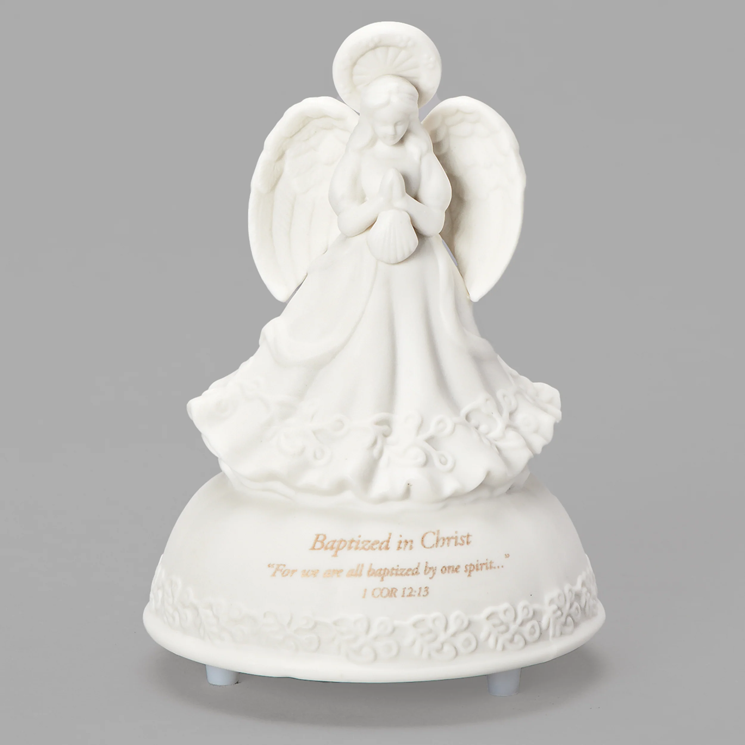 Baptized in Christ Porcelain Musical Angel