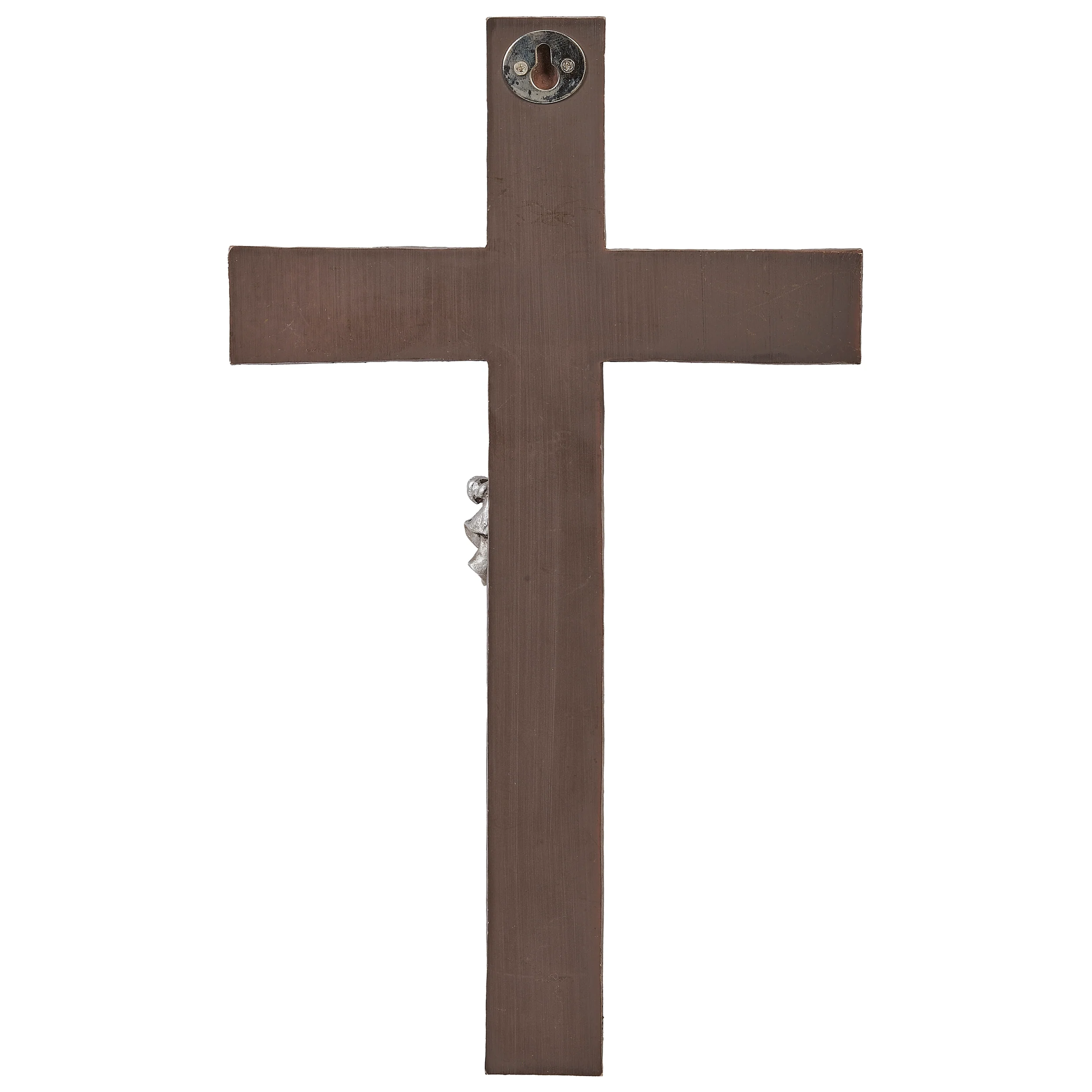 Beveled Wall Crucifix with Silver Corpus - Image 8