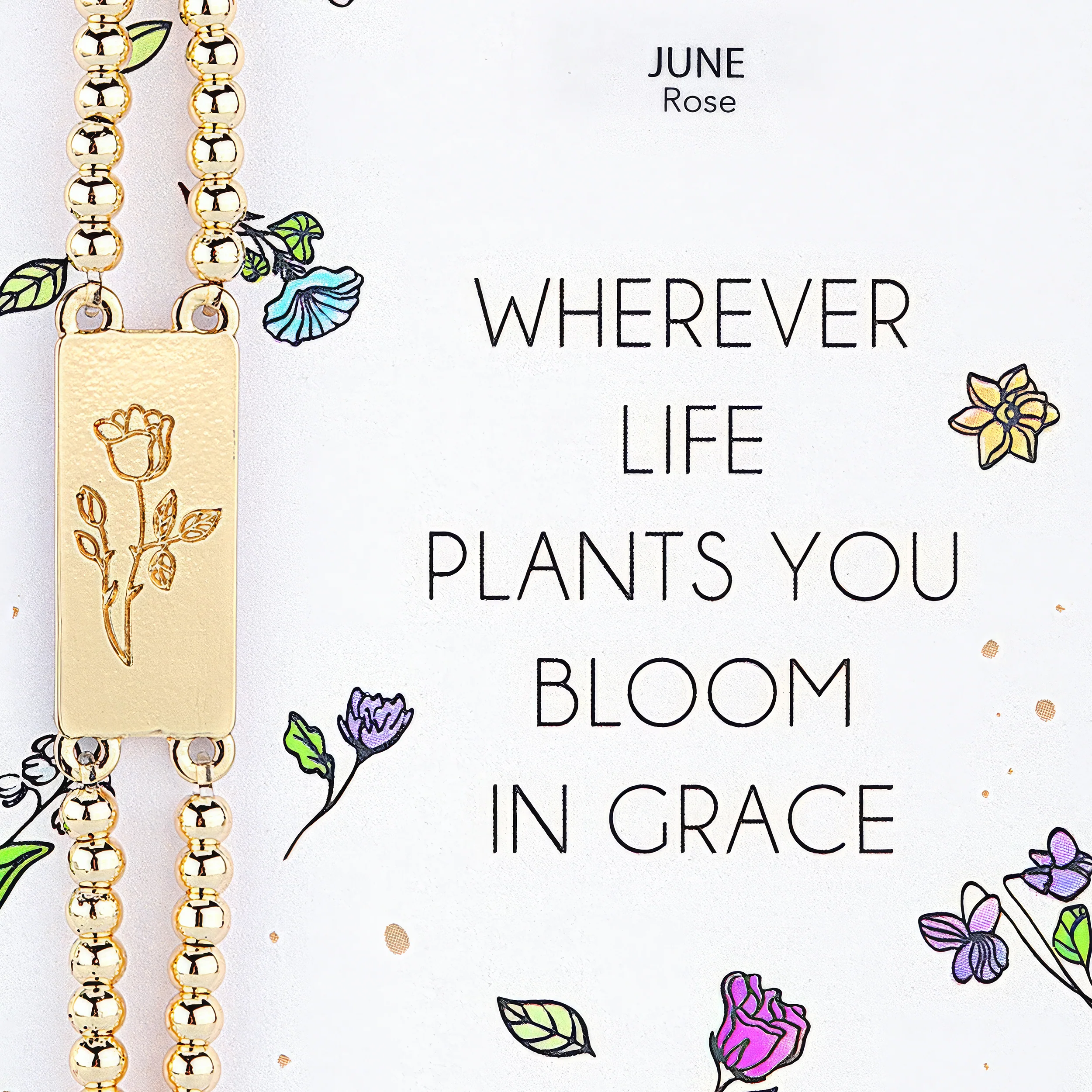 Alexa's Angels Birth Flower Bracelet - Image 6