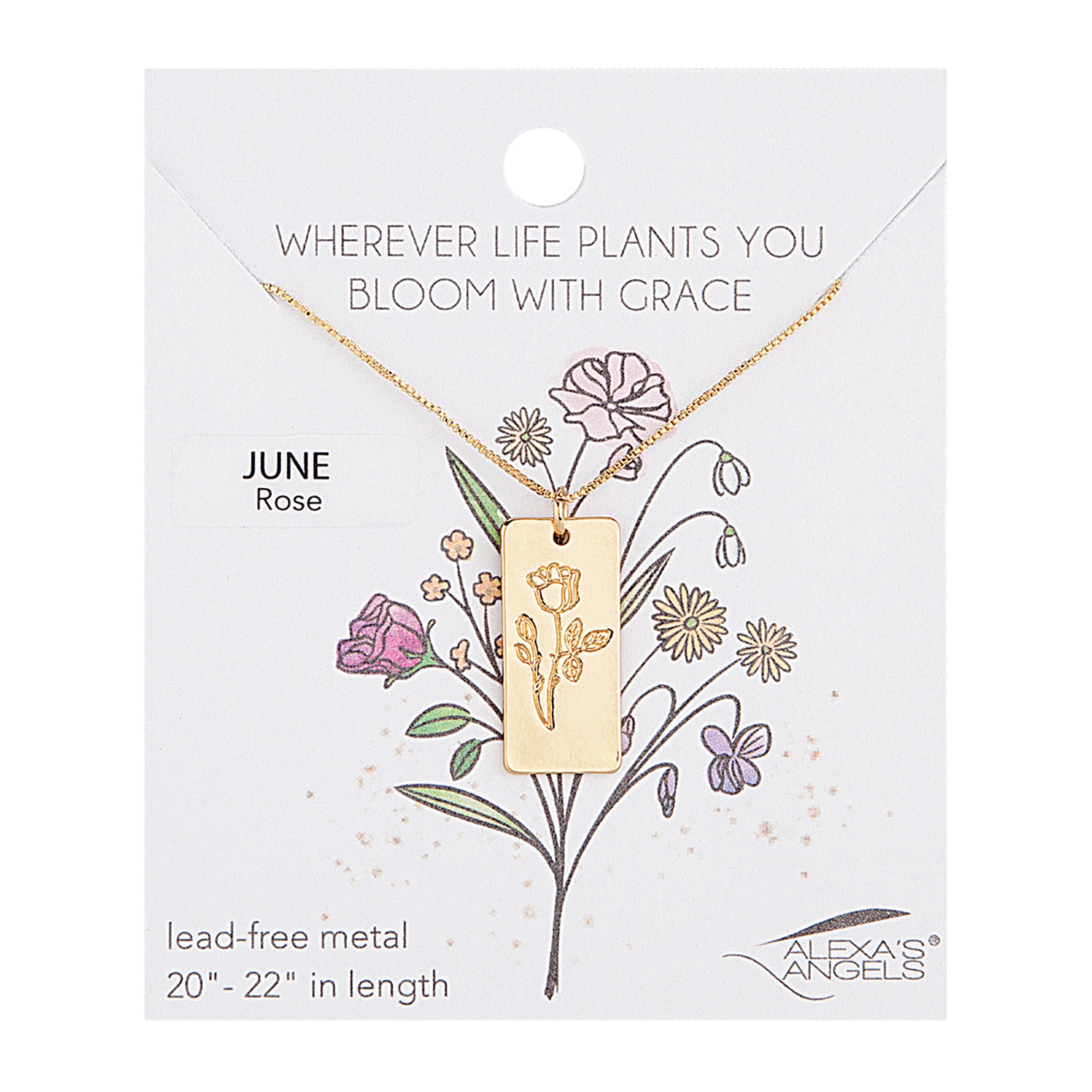 Alexa's Angels Birth Month Flower Necklace - Image 12