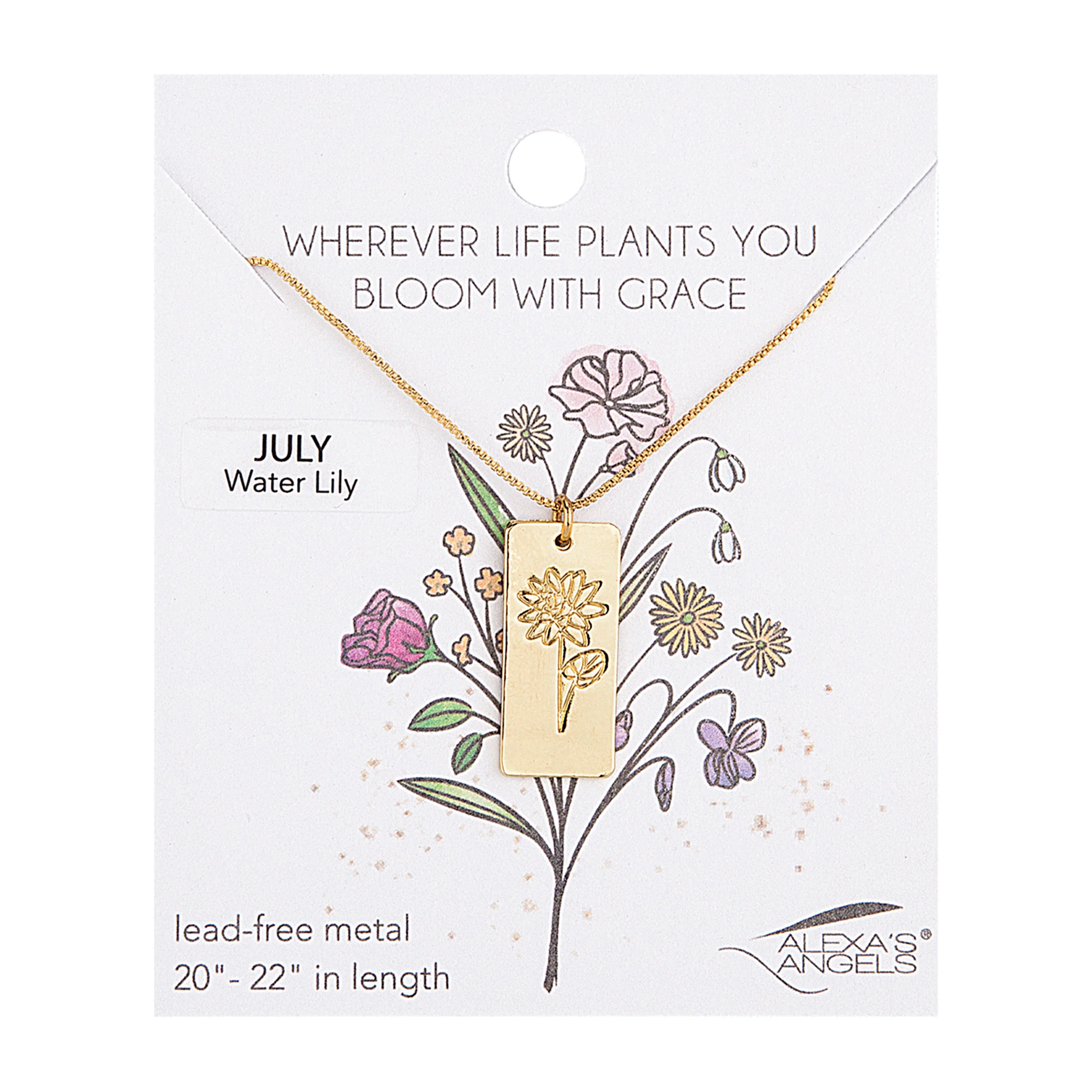 Alexa's Angels Birth Month Flower Necklace - Image 14