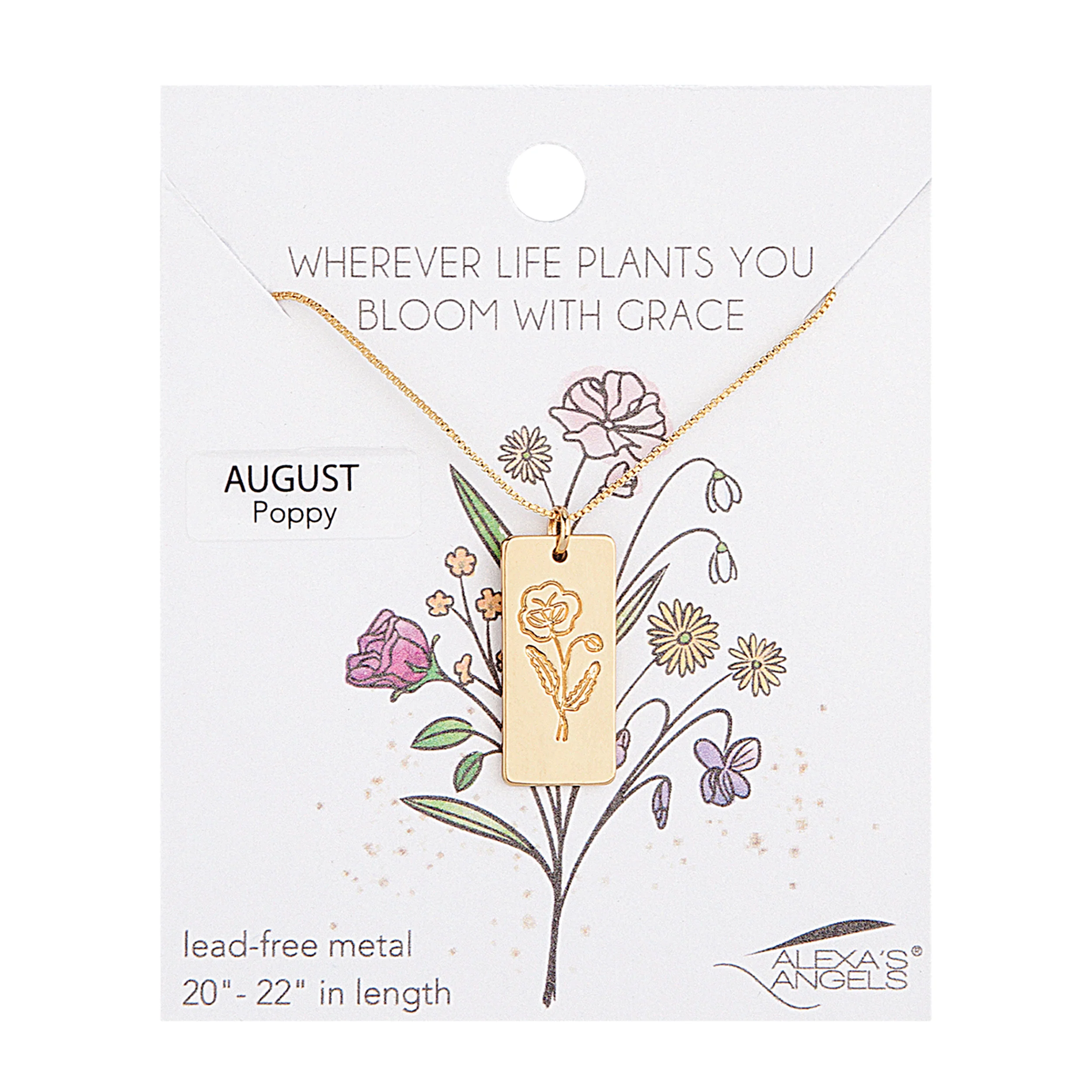 Alexa's Angels Birth Month Flower Necklace - Image 16