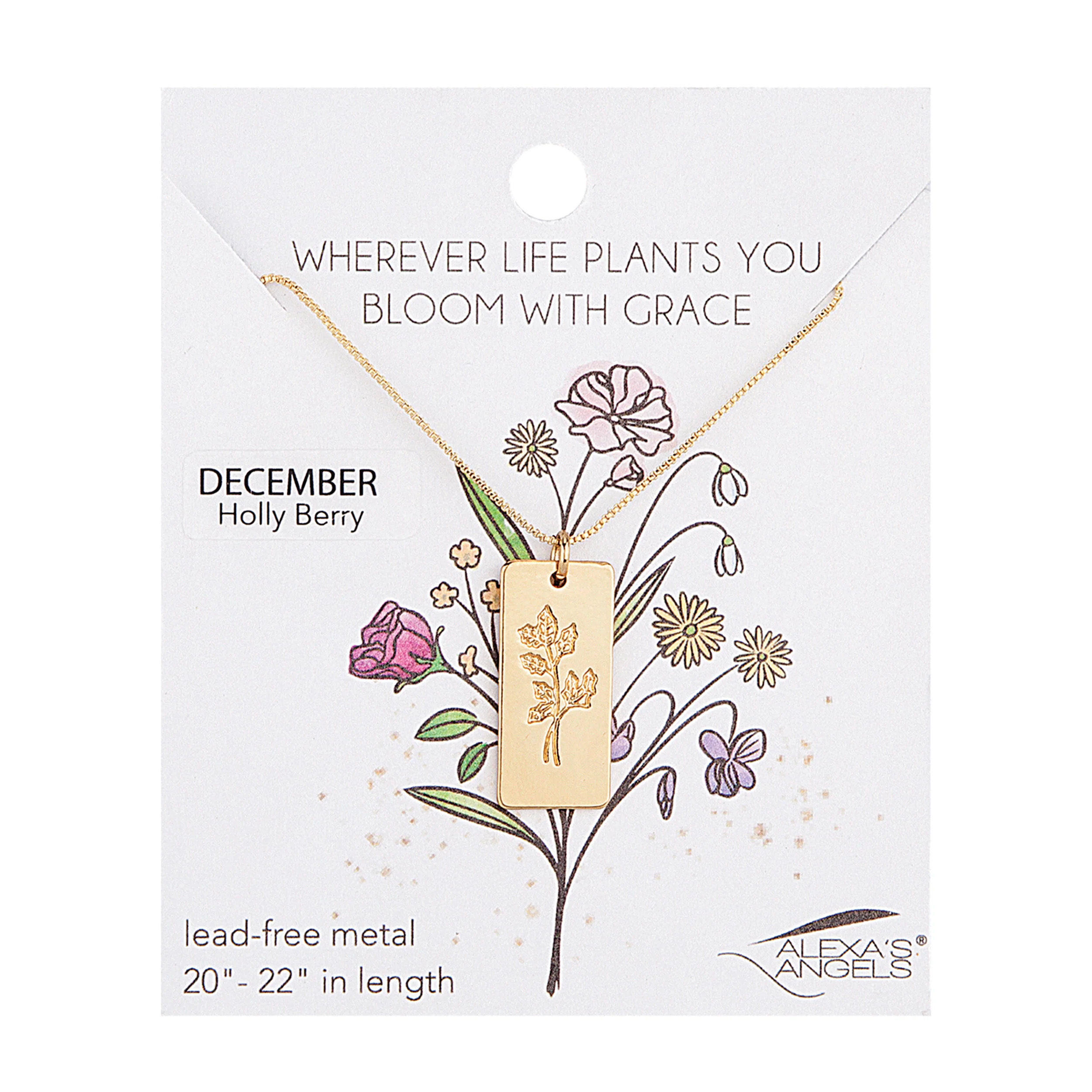 Alexa's Angels Birth Month Flower Necklace - Image 24