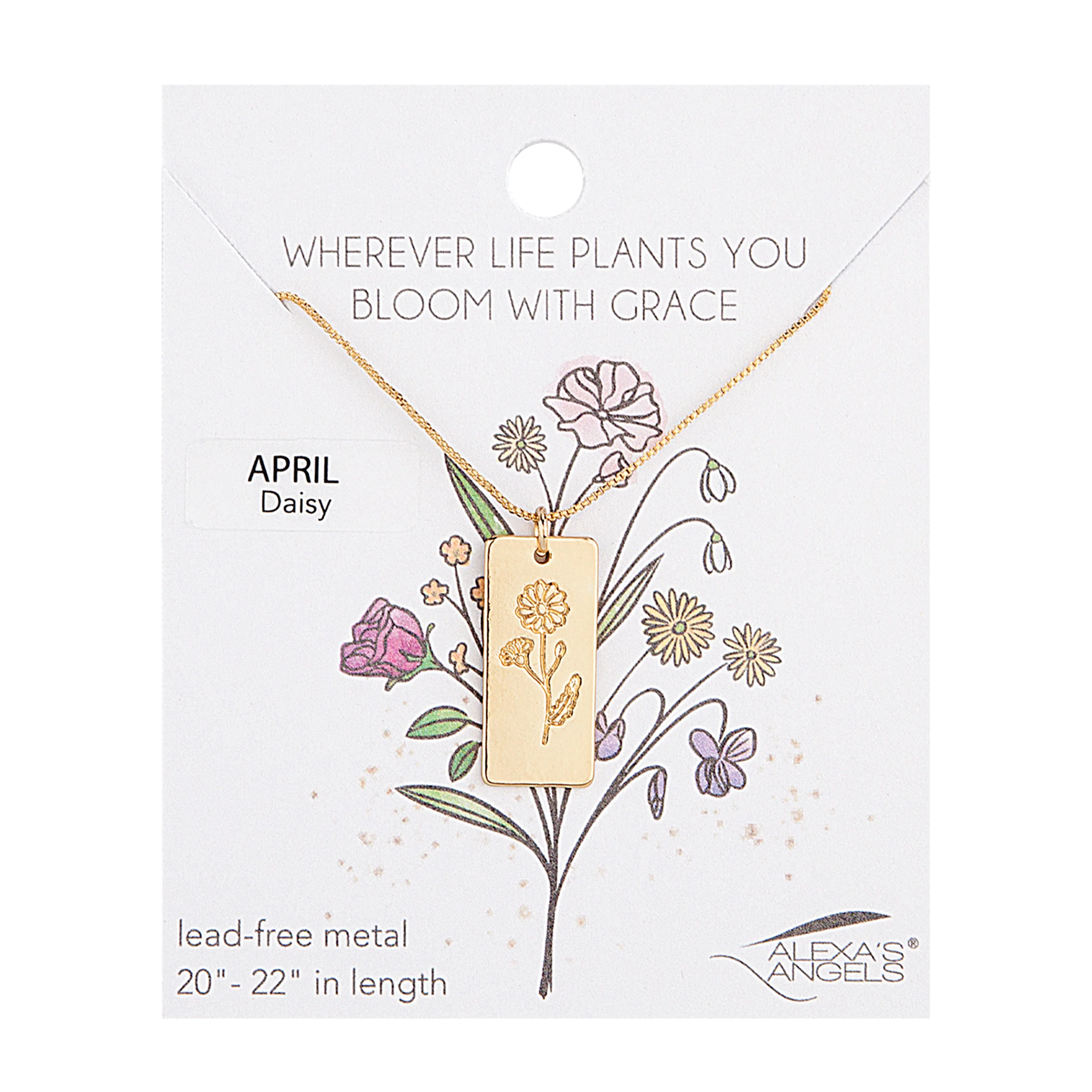 Alexa's Angels Birth Month Flower Necklace - Image 8