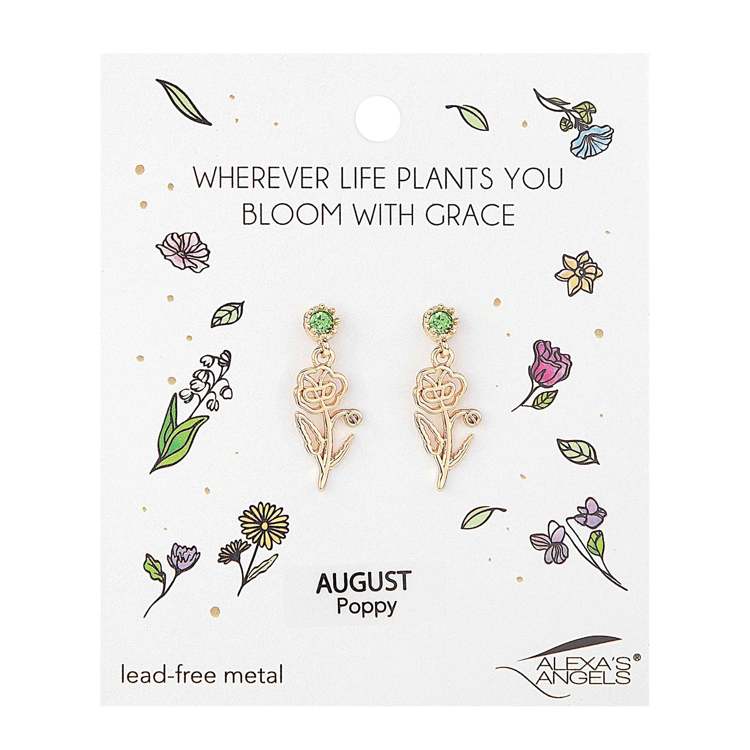 Alexa's Angels Birthstone Flower Earrings - Image 14