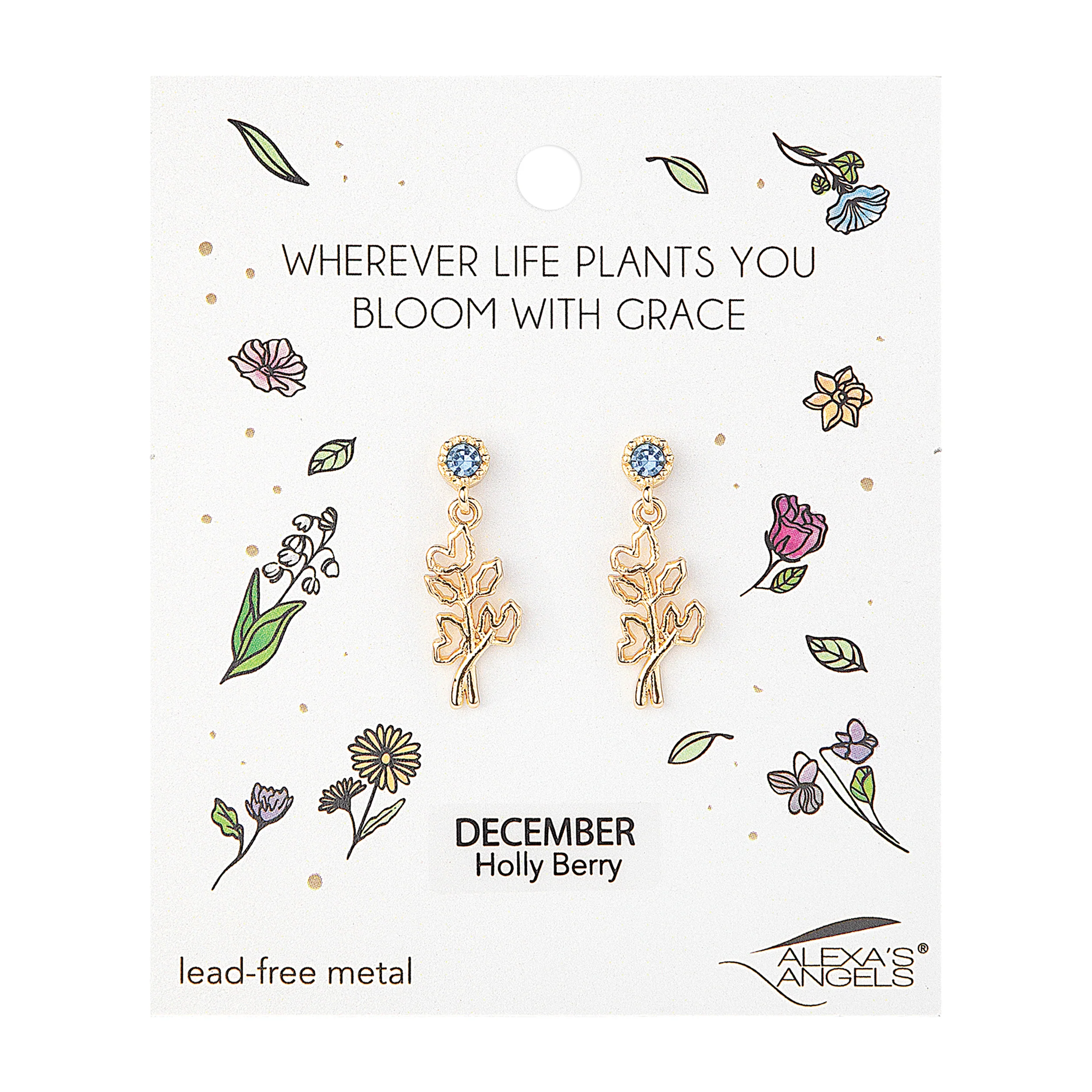Alexa's Angels Birthstone Flower Earrings - Image 22
