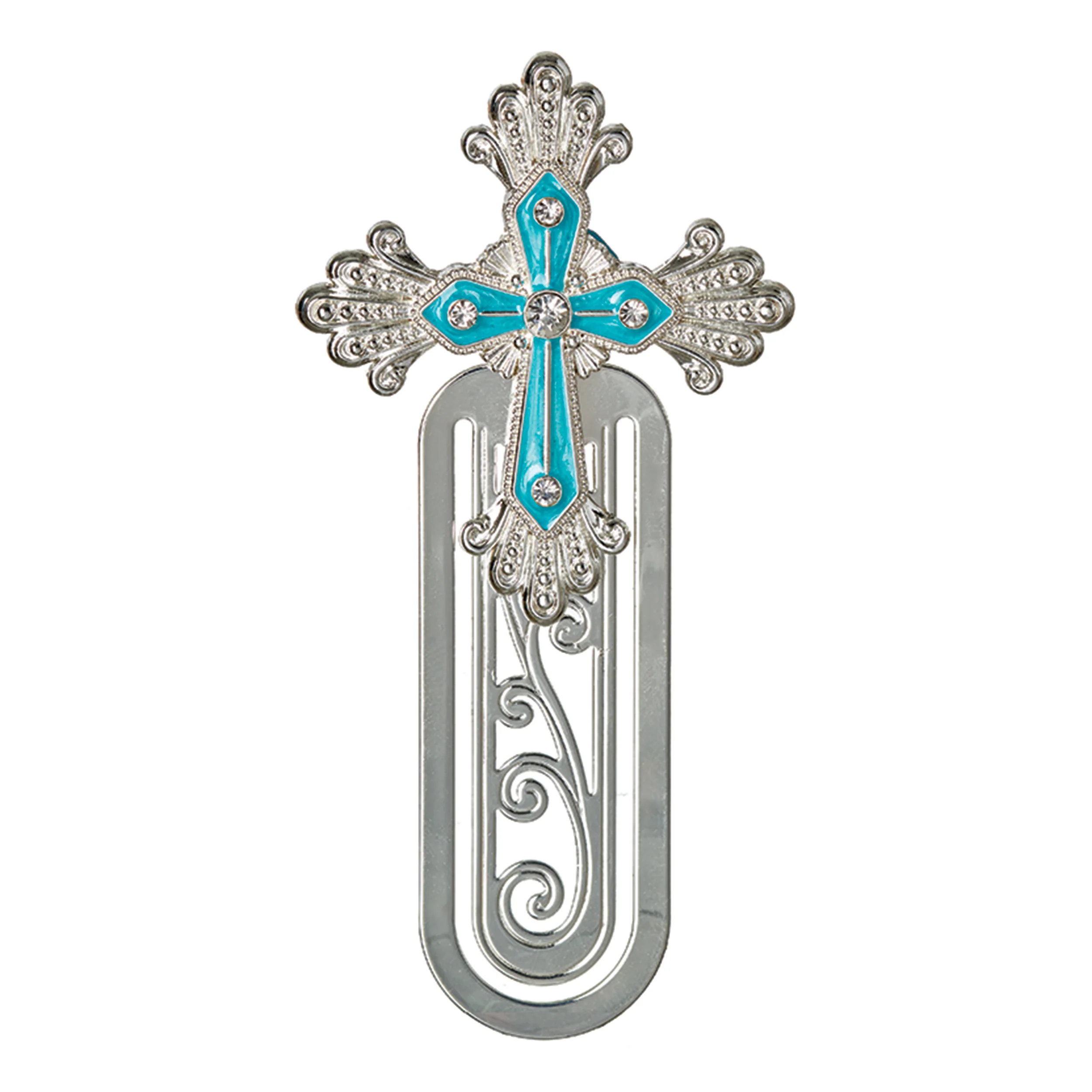 Caroline Collection Birthstone Jeweled Cross Bookmark - Image 3