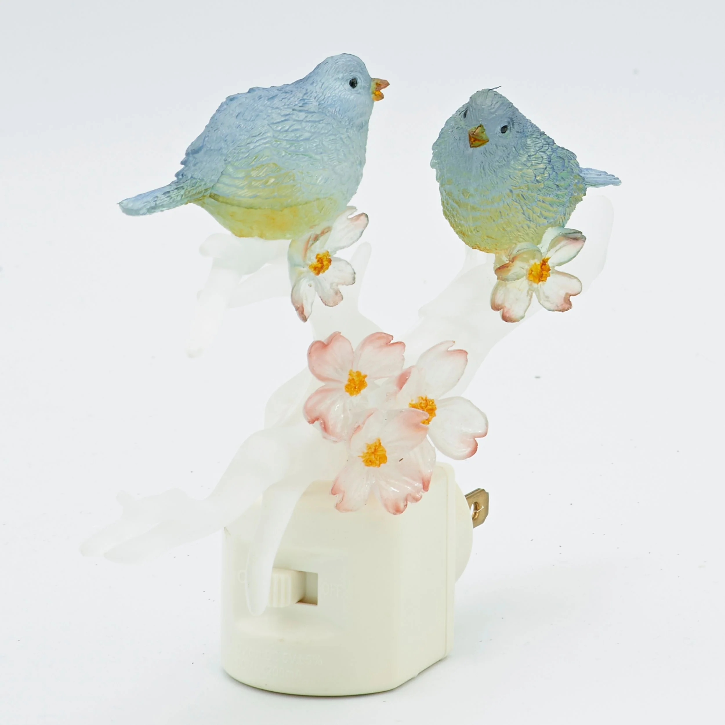 Roman Lights Blue Birds on a Dogwood Branch Night-Light - Image 2