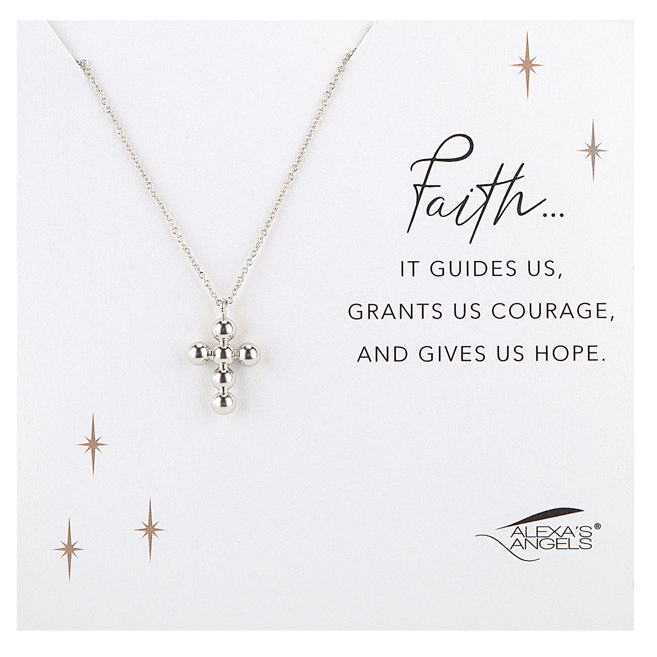 Alexa's Angels Bubble Cross Necklace - Image 4