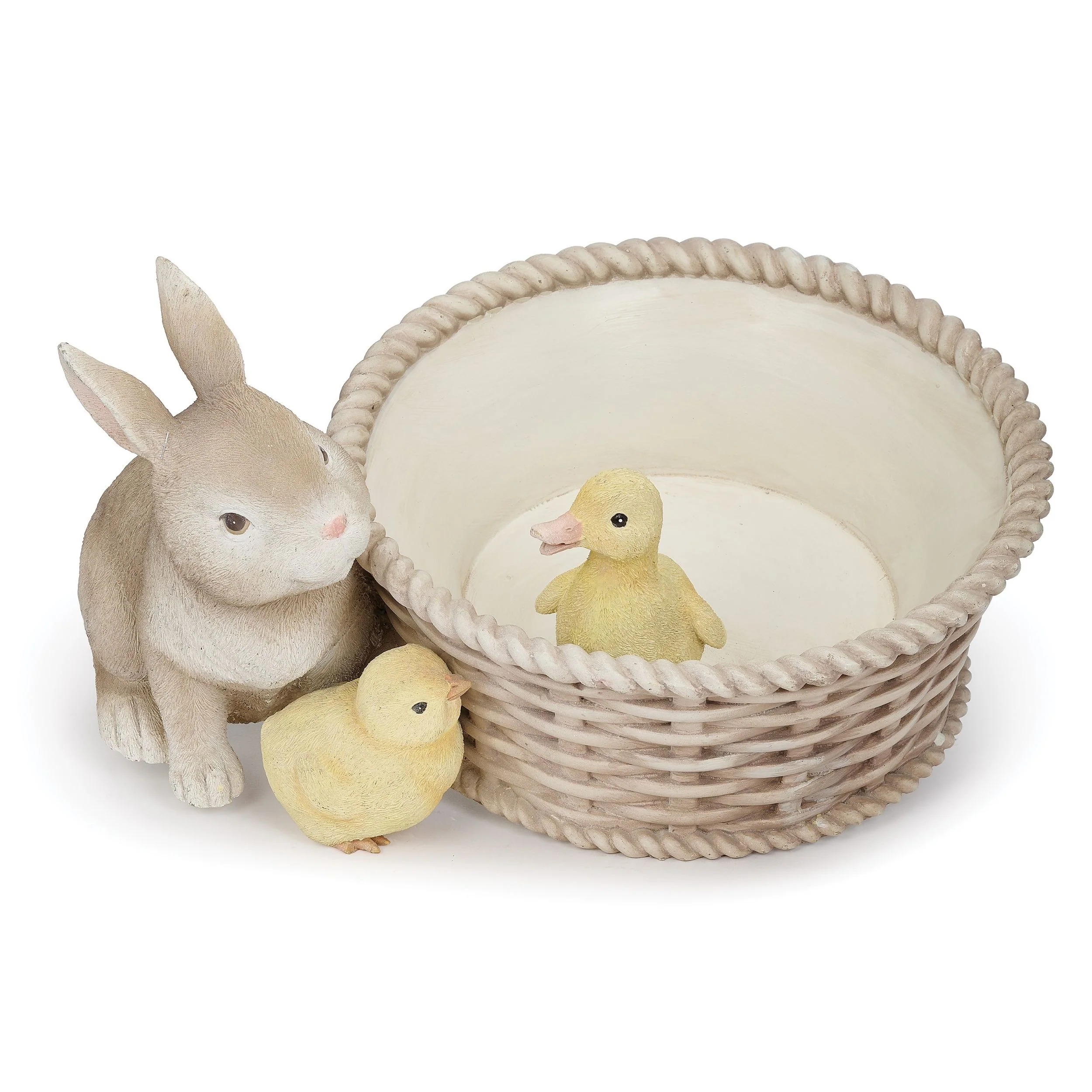Easter Bunny, Chick, & Duck Basket Planter - Image 3