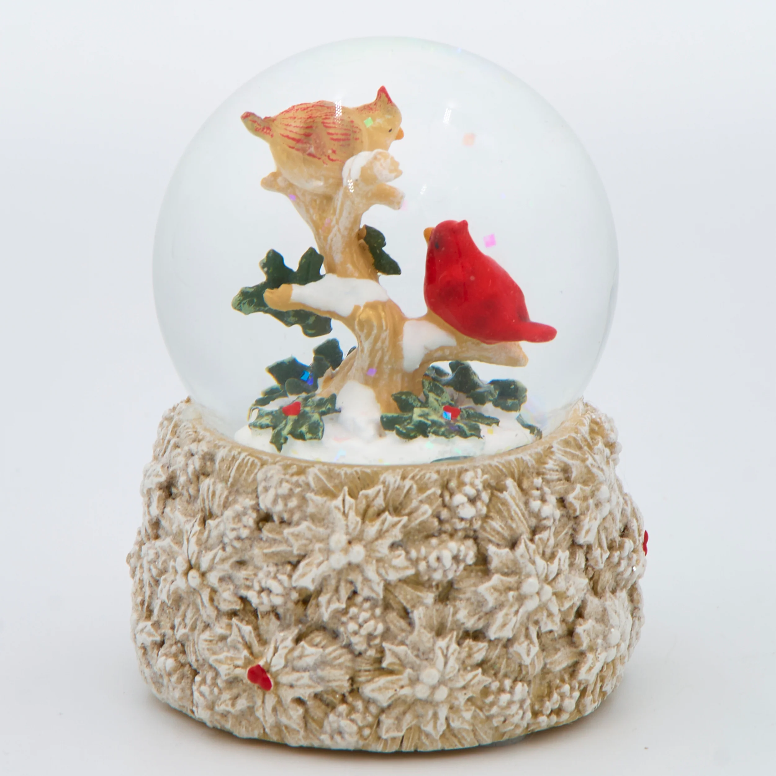 Glitterdome Cardinals with Poinsettia Accents - Image 3