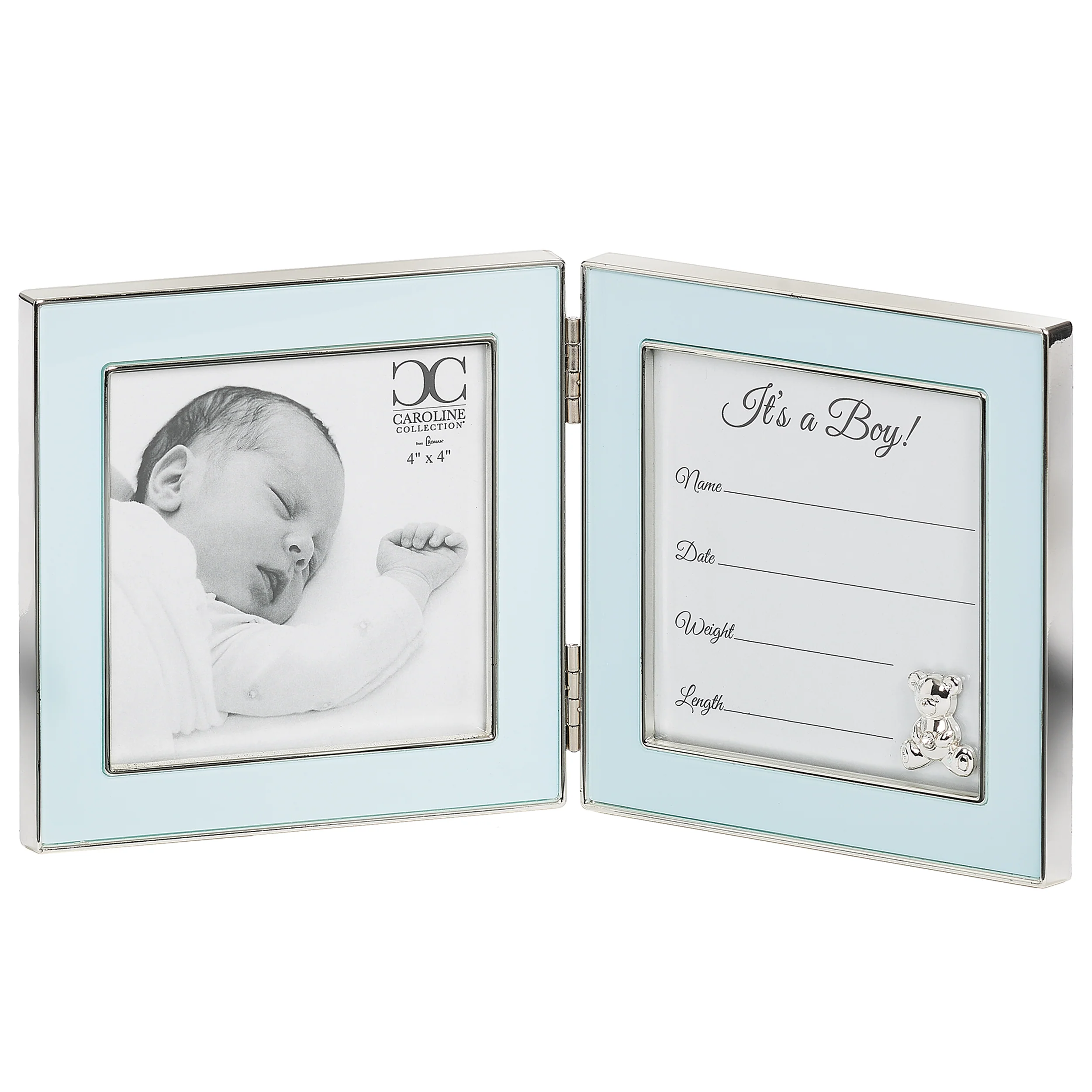 Caroline Collection Birth Record Hinged Keepsake Frame - Image 2